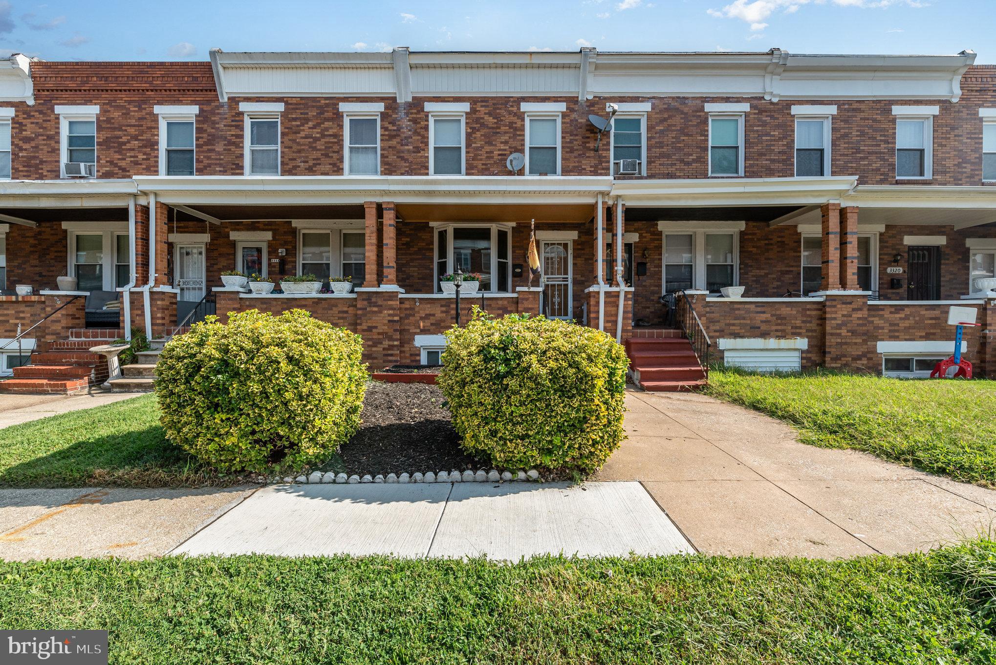 Welcome to this charming brick rowhome in Baltimore, featuring a welcoming front porch perfect for relaxing and enjoying the neighborhood. Inside, the main level boasts beautiful hardwood floors throughout, with a spacious living room, a separate dining room, and an upgraded kitchen complete with stainless steel appliances, granite countertops, and upgraded cabinetry.
Upstairs, you’ll find two generously sized bedrooms and a fully renovated bathroom, all enhanced by stylish luxury vinyl flooring. The fully finished basement offers incredible versatility, including an additional living area, a private bedroom, a full bathroom, and a dedicated storage space.
Step outside to your private backyard oasis, featuring a driveway for off-street parking, a patio for entertaining, and a deck for outdoor dining or lounging. With its perfect blend of modern upgrades and classic charm, this home is ready for you to move right in and enjoy all that city living has to offer.