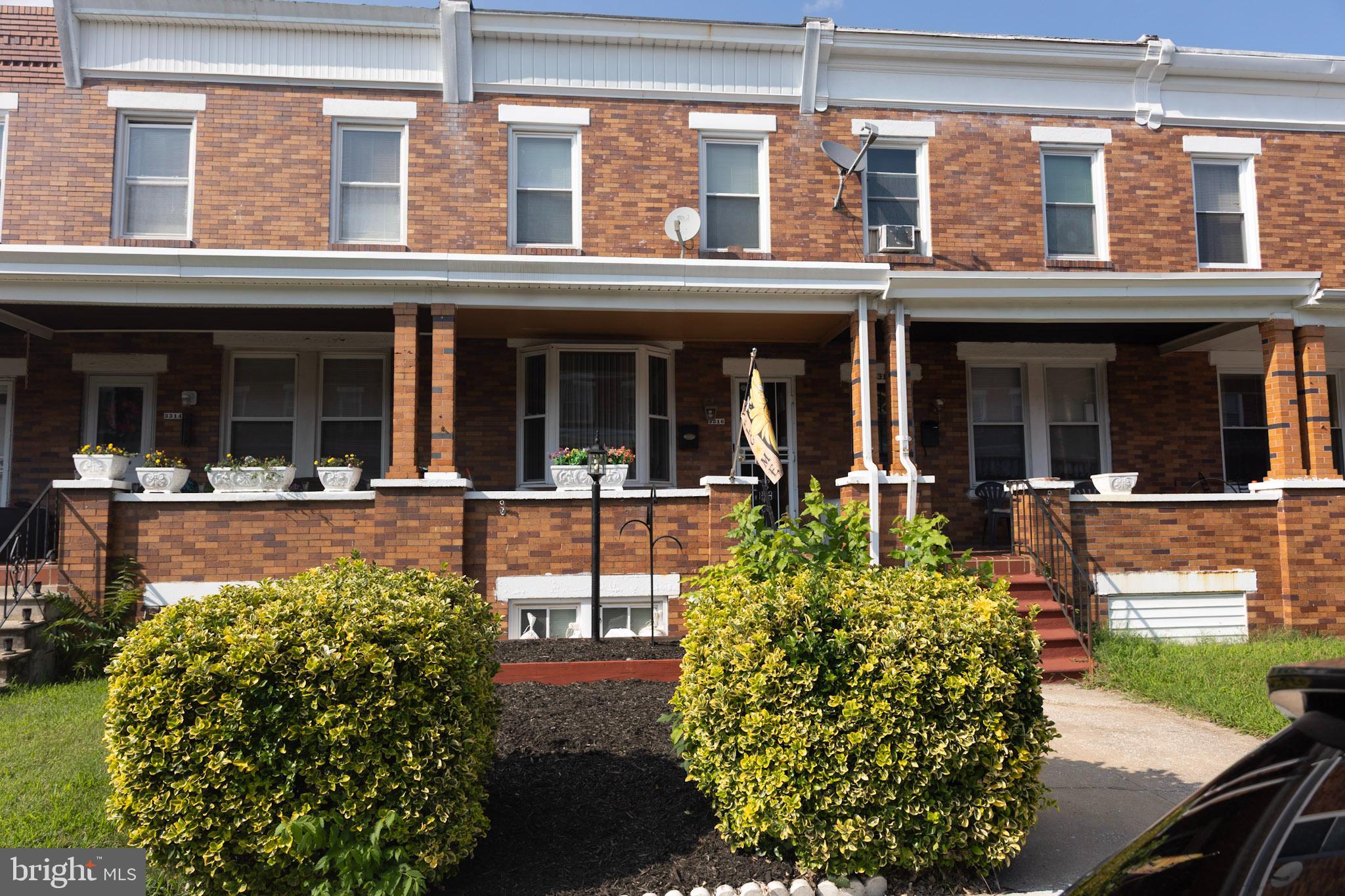 Welcome to this charming brick rowhome in Baltimore, featuring a welcoming front porch perfect for relaxing and enjoying the neighborhood. Inside, the main level boasts beautiful hardwood floors throughout, with a spacious living room, a separate dining room, and an upgraded kitchen complete with stainless steel appliances, granite countertops, and upgraded cabinetry.
Upstairs, you’ll find two generously sized bedrooms and a fully renovated bathroom, all enhanced by stylish luxury vinyl flooring. The fully finished basement offers incredible versatility, including an additional living area, a private bedroom, a full bathroom, and a dedicated storage space.
Step outside to your private backyard oasis, featuring a driveway for off-street parking, a patio for entertaining, and a deck for outdoor dining or lounging. With its perfect blend of modern upgrades and classic charm, this home is ready for you to move right in and enjoy all that city living has to offer.