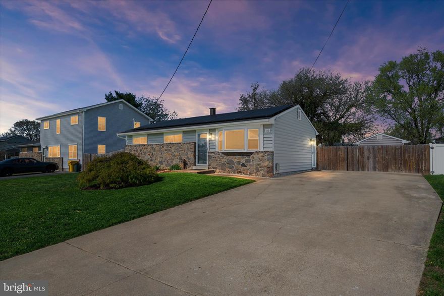 Especially well-maintained 2-level rancher with updated kitchen featuring granite countertops, stainless steel appliances and plenty of ceiling-height cabinetry. Chic, luxury tilework in renovated upstairs bathroom. Backyard oasis featuring oversized, flat greenspace perfect for entertaining - complete with in-ground saltwater pool ready for summer! 
Freshly painted throughout with 3-bedrooms on main level, and basement providing two flex rooms along with oversized rec space and full bathroom. Additional storage and laundry room on lower level. Spacious driveway allows for additional parking (for vehicles or boats) and two storage sheds for all of your needs.  
Solar panels provide monthly savings on utilities.