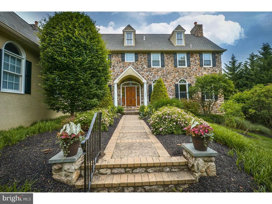 Exceptional home at great value. There is nearly 10,000 square feet offered at a price far below the cost of new construction.  Exquisitely designed Robert Bruce home located in the heart of Gladwyne, on a  beautiful, private cul de sac street with 14 custom homes.  Numerous unusual  design elements including elegant grand entrance hall featuring beautiful travertine  flooring and stunning turned staircase, soaring twelve foot ceilings, spectacular  millwork and abundant sunlight throughout the entire home.  Gorgeous and spacious gourmet kitchen has everything a discerning chef could   ask  for, PLUS additional custom floor to ceiling cabinetry, and it  opens to family room  showcasing  extra large windows, gas fireplace, fabulous two story ceiling and two  stair cases granting access to both upper level and lower level.  Impressive dining  room, elegant living room with gas fireplace, large natural light filled office, two half  baths, fantastic laundry also on main level.  Entire main level opens to charming slate courtyard featuring an endless pool (designed with wave maker to enhance your workout routine) and opens to deck with large hot tub surrounded by private back yard. Beautiful Second Floor consisting of a total of four bedrooms all with private bathrooms. Outstanding master suite includes inviting sitting room, his and her closets, and luxuriant bath including granite flooring, separate shower room, oversized whirlpool, soaking tub, separate toilet and bidet room. Lower level is amazing as it offers an additional 2200 square feet of living space, and exit to outside. There are two wonderful bedrooms each with custom closet and individual bathroom (one has a steam shower), along with three additional large rooms, perfect space for gym and entertaining and two staircases, at either end of the lower level. There are a total of six bedrooms, six full bathrooms and three half bathrooms. Four staircases. First floor and second floor total 7700 square feet of wonderful living space. Lower level offers an additional 2200 (above ground) square feet of delightful living space. Lastly this amazing home has an oversized three car garage with high ceiling to accommodate your favorite vehicles!