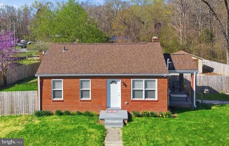 Completely renovated in 2023, this all-brick rambler offers modern style and move-in-ready convenience. Featuring 2 bedrooms and 1 full bath, the home has been thoughtfully updated with high-end finishes throughout. The kitchen boasts granite countertops, soft-close cabinetry, and stainless-steel appliances, while luxury vinyl plank flooring flows seamlessly through the main living areas.

Additional highlights include a brand-new stackable front-load washer and dryer, a spacious covered side porch, a large carport, and a large shed for extra storage. The expansive front and fully fenced backyard provide both privacy and plenty of outdoor space for entertaining or relaxing. The extended driveway easily accommodates up to five vehicles.

This home offers an ideal location for commuters with easy access to DC, VA, Joint Base Andrews, and Indian Head Naval Base.
