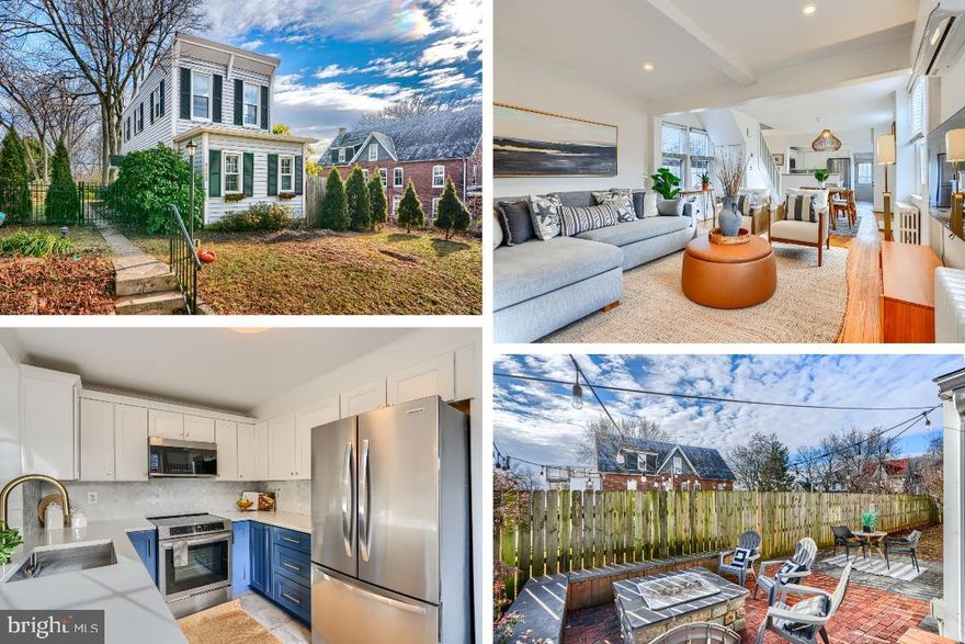 Introducing this charming detached home in the heart of the Evergreen community of the Roland Park area. Come tour this fresh two-bedroom, one-and-a-half-bath home, perfectly situated on a double-sized lot. You will immediately notice the large, fully fenced backyard—ideal for outdoor activities and entertaining—complete with a back deck and private brick patio featuring a fire pit and ambient lighting. Enter the home in back through the mudroom, an ideal space for the stacking washer/dryer and a convenient coat closet. Or enjoy the front/side entrance into the living room area. The delightful kitchen features stainless steel appliances, granite countertops, and a classic tile backsplash. An open floor plan allows the kitchen to flow seamlessly into the dining room, living room, and office area. Wood floors run throughout the main level, which also includes a convenient half bath and an office. Upstairs, you will find two comfortably sized bedrooms and a full bath. Mini-split systems on both levels provide efficient, year-round comfort. There is gas boiler and more. Additional highlights include a two-car parking pad behind the home and a storage shed for outdoor tools and equipment. This inviting home is sweetly redone throughout with comfort, functionality, and outdoor space in one of Baltimore’s most desirable neighborhoods. Seller’s have renovated the kitchen, baths and much more. And what a local!  Shopping, parks, restaurants & cafes, universities, a community pool to join, great walking trails and this is just to start. Find out why Evergreen is Listing Agent’s favorite. HINT: He lives nearby.