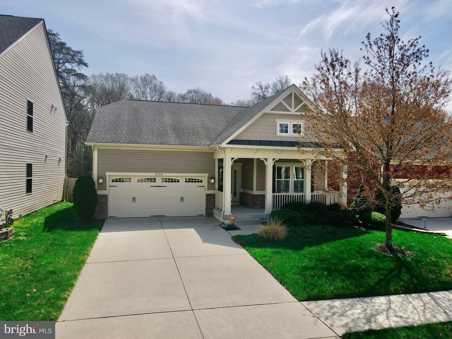 Welcome to this stunning 3-bedroom, 2-bathroom home that perfectly blends style, comfort, and functionality. Step inside to find a gourmet kitchen featuring extra cabinetry, a spacious island peninsula, and modern Stainless Steel appliances—ideal for cooking and entertaining. The sunny dining room offers picturesque views of open space, making every meal a delight. Unwind in the warm and inviting family room, complete with a cozy gas fireplace—perfect for relaxing evenings. Step outside onto the maintenance-free deck and enjoy outdoor living with ease. The lower level provides an expansive space, ready for you to customize to fit your needs. This home also boasts an inviting front porch, perfect for morning coffee or evening conversations.  Extra upgrades include Plantation shutters, irrigation system for outside, Gourmet kitchen. Located in a vibrant community, you’ll enjoy fantastic amenities, including a pool, clubhouse, gym, two dog parks, and a beautiful park. Plus, with BWI Airport just 20 minutes away, commuting and travel are a breeze! Don’t miss this incredible opportunity—schedule your showing today!