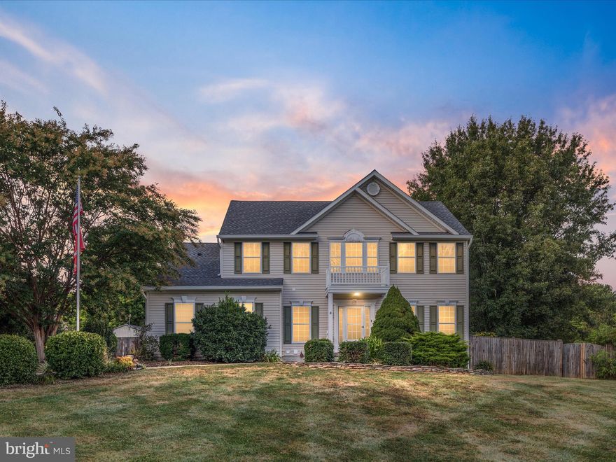 Welcome home to your private retreat in an unrestricted community, tucked away on a quiet cul-de-sac. This 4 bedroom, 3.5 bath two story colonial offers the best of both worlds: peaceful surroundings with plenty of space to entertain, both inside and out. 
The entry opens to a soaring two-story foyer. The main level features a formal living and dining room, an eat-in kitchen, and a spacious family room with a wood-burning fireplace. A powder room and a mudroom/laundry room with garage access complete this level. 
Upstairs, the primary suite offers a generous bedroom and bath with a soaking tub, separate shower, double vanity, and private water closet. Three additional bedrooms and a full hall bath provide room for family, guests, or a home office. Ceiling fans are installed in all bedrooms. 
The finished walk-out basement offers versatile space that can be used as a recreation room, hobby room, workout area, or for storage. A full bath is also located on this level. 

Outdoor living shines here. A screened-in porch overlooks the large fenced backyard, ideal for pets and outdoor enjoyment. A patio and gazebo, added in 2023, provide even more room to relax or host friends. The yard also features a stone fire pit and space to garden, offering a lifestyle that balances recreation with healthy living. 

Updates include NEW ROOF, gutters, and downspouts replaced in April 2025, a 2019 Trane heat pump with smart controls, energy-efficient Samsung range/oven and dishwasher, electric car chargers, a smart water heater, and farmhouse-style kitchen sink with garbage disposal added in 2024. Smart deadbolts on the front and patio doors add convenience and security. 

With hardwood floors and thoughtful extras inside and out, this home is comfortable, inviting, and ready to enjoy. Excellent commuter location. Schedule your showing today.