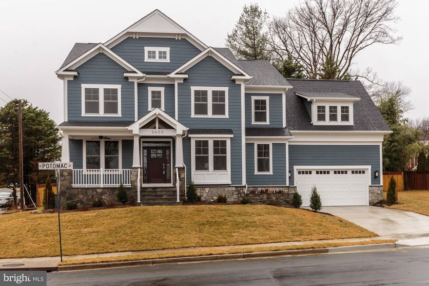 Stunning craftsman in top North Arlington neighborhood.  Discovery Elementary! 5500 SFT. Quartz and marble kitchen opens to beautiful family room w/ gas fireplace and custom built-ins.  Butler's pantry, elegant living and dining rooms. 4BR/3BA upstairs, big master w/luxe bath, great closets.  Basement rec room, media room, and in-law suite. Office and mudroom!