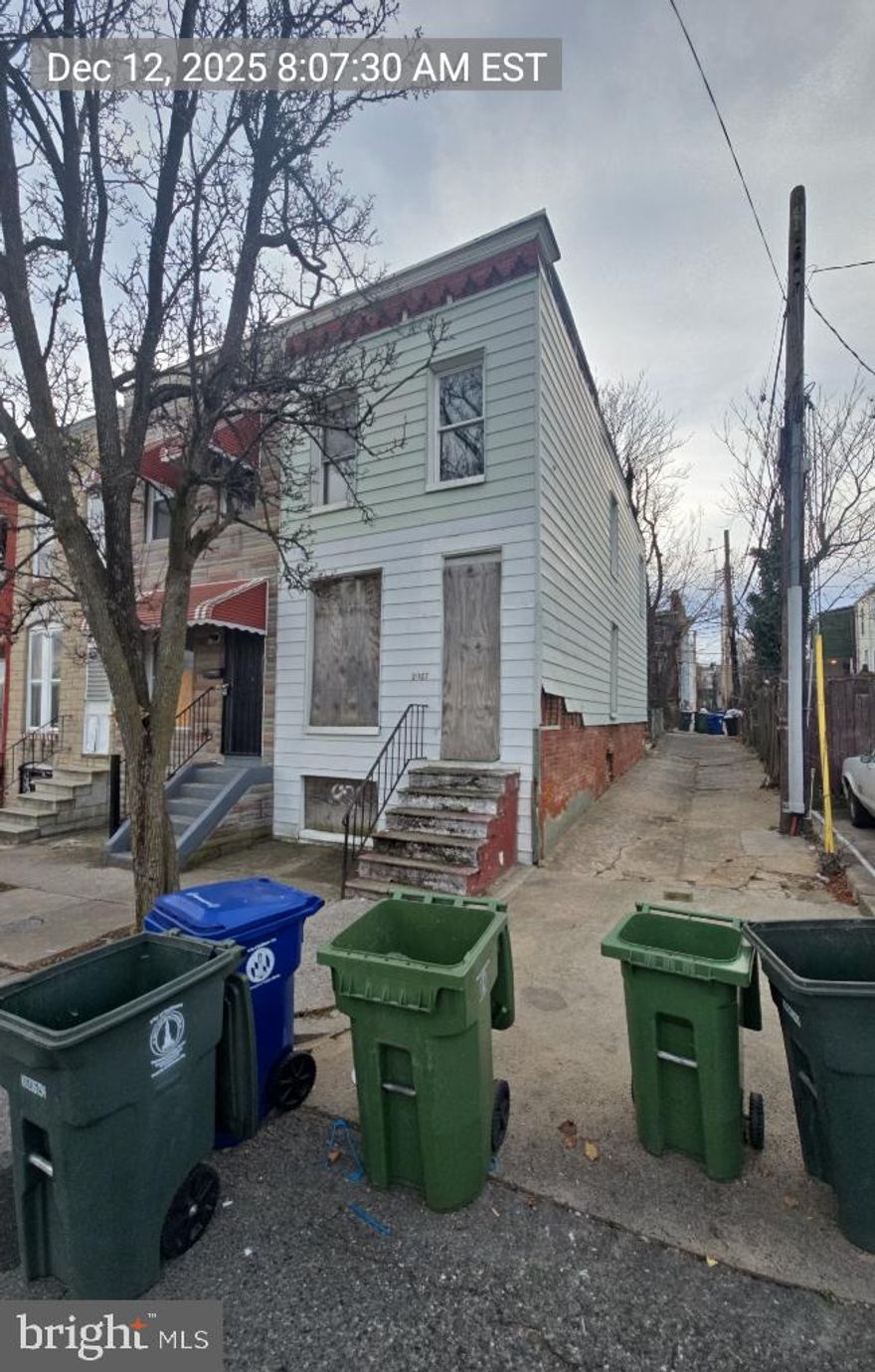 Unlock Your Next Masterpiece – Blank Canvas for Savvy Investors!

Bring your vision to 2027 Clifton Avenue, a traditional brick rowhome offering the ultimate "blank canvas" opportunity in Baltimore. Currently in shell condition, this property is stripped and ready for a full custom renovation, allowing you to design and finish it exactly to your standards.

Investment Highlights:
Prime Layout: Designed for a high-demand 3-bedroom, 1-bathroom configuration.

Value-Add Potential: Features an unfinished basement, providing additional square footage for storage, utilities, or future finished living space.

Investor Dream: Ideally suited for a fix-and-flip or a long-term "BRRRR" (Buy, Rehab, Rent, Refinance, Repeat) strategy.

Motivated Seller: The seller is eager to move this asset into a new portfolio—bring any and all offers!