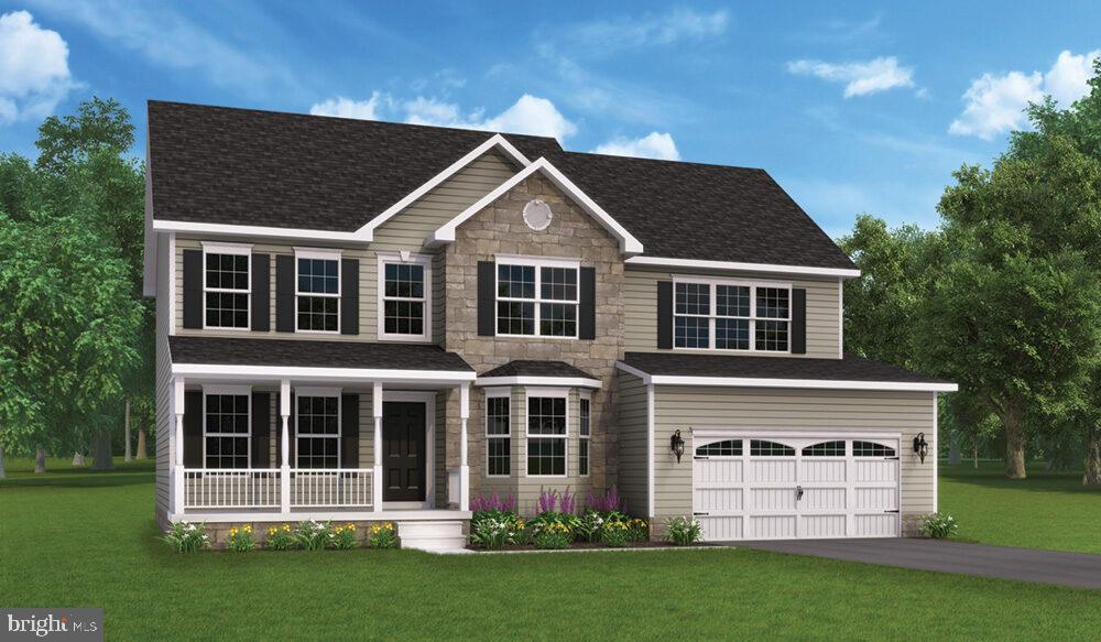 Welcome to the Monterey, a stately new model by J.A. Myers Homes built for large families who want lots of modern features. The spacious three floors feature every room you can think of for a growing family.
The first floor welcomes you with a full porch and foyer open to above that connects to the living room, dining room, family room, and stairway to the second floor. There is a central powder room and an office with a beautiful bay window. The kitchen has tons of built-in storage space and breakfast nook with sliding doors that could lead to an outside deck or patio.
Upstairs, you will find a total of five large bedrooms, each with closet space and easy access to the bathroom. The owner’s suite is quite large and beautiful with three front windows, a huge walk-in closet, and a full bath.