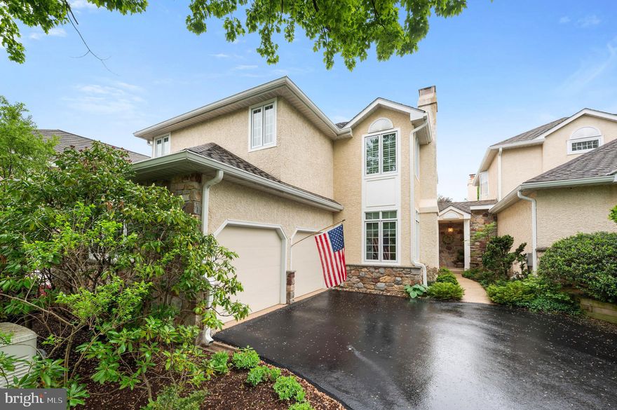 5/11 OPEN HOUSE CANCELLED.  Welcome to luxury living in the prestigious Waynesborough Woods! This thoughtfully upgraded home is the ideal haven for discerning downsizers. Offering a traditional floor plan with refined touches throughout, including hardwood floors and custom millwork.  The residence features a sun-drenched formal living room with soaring vaulted ceilings, skylights, and a gas fireplace—perfectly framing views of the lush gardens, patio and private outdoor space.  Enjoy elegant entertaining in the formal dining room or relax in the inviting family room, complete with a stone fireplace and custom floor-to-ceiling built-in cabinetry. The gourmet kitchen includes stainless steel appliances, granite countertops and a charming breakfast nook, ideal for casual dining.  Upstairs, you’ll find three generously sized bedrooms, including a fabulous primary suite with dual walk-in closets and a luxurious five-piece bath adorned with marble finishes and radiant heated floors.   A recently updated hall bath features an oversized walk-in shower, and a second-floor laundry adds everyday convenience.  The finished lower level offers additional living space, a home office, and abundant storage options, including cedar closet. Quality details and modern comforts abound - such as a whole-house generator, stucco remediation, all-new Jeld-Wen windows, and new Pella sliding doors—ensuring peace of mind and energy efficiency. This turnkey home is the perfect blend of timeless elegance and low-maintenance living.