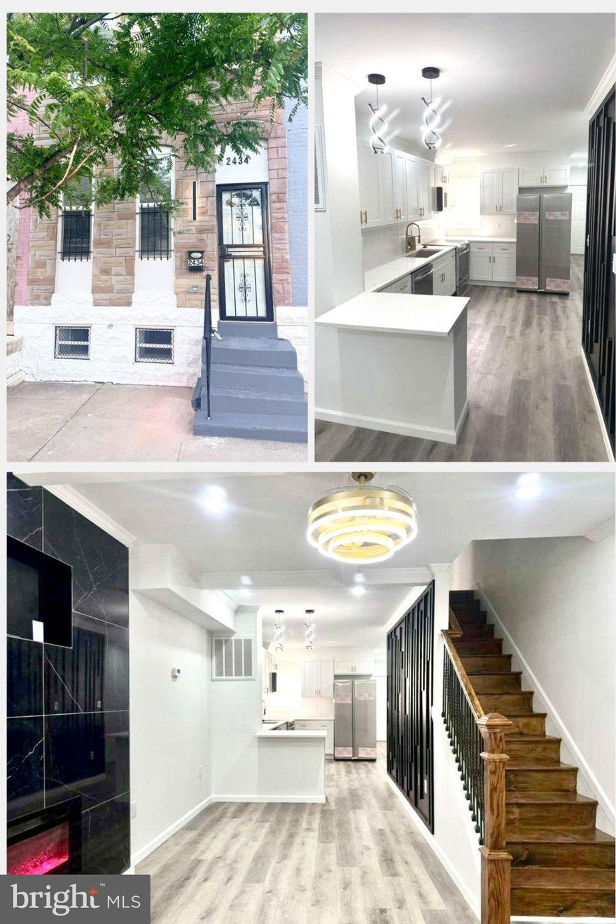 Nestled in the charming Barclay neighborhood, this exquisite interior row townhouse, originally built in 1900 and set for a stunning renovation in 2026, seamlessly blends historic charm with modern luxury. With five spacious bedrooms and one and a half elegantly appointed bathrooms, this home is designed for both comfort and style. Step inside to discover an inviting open floor plan that radiates warmth and sophistication. The heart of the home features a beautifully upgraded kitchen, complete with stainless steel appliances, including a built-in microwave, range, and dishwasher. The eat-in kitchen is perfect for casual dining, while the adjacent dining area is ideal for hosting intimate gatherings. Crown moldings and recessed lighting enhance the ambiance, creating a space that feels both luxurious and welcoming. The living area is anchored by an electric fireplace, providing a cozy focal point for relaxation. Large windows allow natural light to flood the space, highlighting the rich luxury vinyl plank flooring that flows throughout the home. Each bedroom offers ample space and comfort, making it easy to create personal retreats. The fully finished basement, accessible from both inside and outside, adds valuable living space and versatility. Whether you envision a home office, playroom, or entertainment area, this space is ready to accommodate your lifestyle needs. Outside, the property features a charming deck, perfect for enjoying morning coffee or evening gatherings under the stars. Thoughtful exterior lighting and flood lights enhance the outdoor experience, ensuring safety and ambiance. This home is equipped with modern conveniences, including a main floor laundry area with both washer and dryer, and essential security features such as smoke detectors and carbon monoxide detectors, providing peace of mind. With a lot size of just 0.03 acres, maintenance is minimal, allowing you to enjoy the vibrant community and all it has to offer. Parking is convenient with options for both on-street and off-street parking. Experience the perfect blend of historic elegance and contemporary luxury in this remarkable townhouse. Embrace a lifestyle of comfort, style, and convenience in a home that truly feels like a retreat.