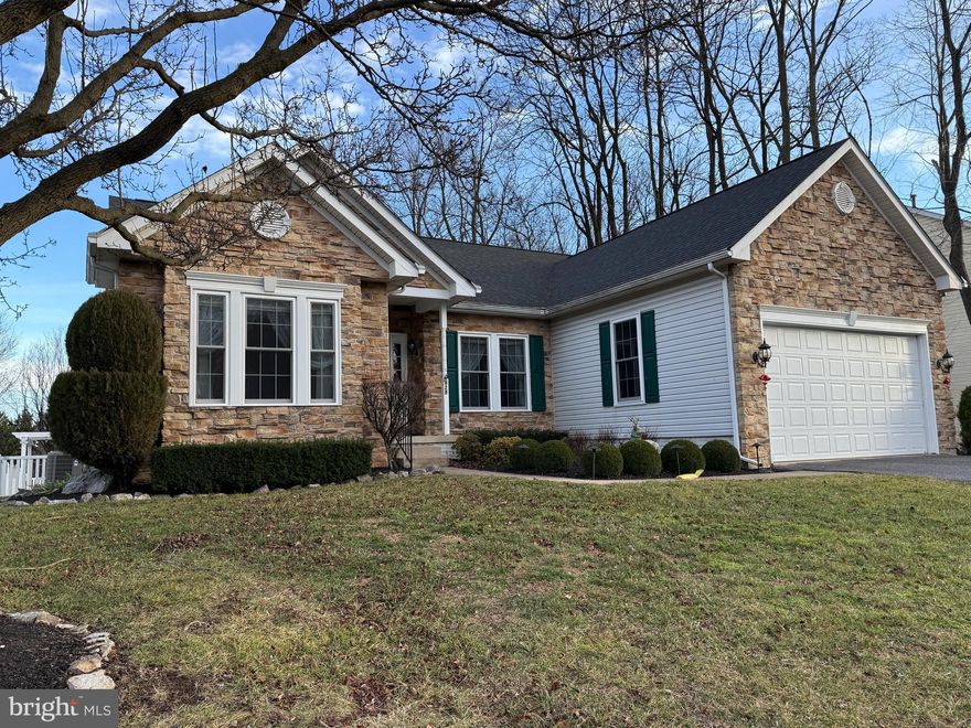 Welcome to easy living in the highly desirable River Crest community! This charming one-level rancher offers the perfect blend of comfort and functionality. The open-concept main floor features everything you need on one level, including a spacious primary suite and convenient first-floor laundry. The true highlight is the fully finished basement, providing incredible flexibility for an in-law suite, recreation area, home office, or guest quarters. Large egress windows fill the lower level with natural light, keeping it bright and inviting. Step outside to a private backyard oasis with an in ground heated saltwater pool built in 2017, perfect for relaxing or entertaining.  Upgrades to include: Newer roof, New Windows, Updated Bathrooms, New Humidifier on Furnace.  Enjoy all the amenities and small-town feel of the River Crest neighborhood with quick access to commuter routes, shopping, and Downtown Frederick attractions.