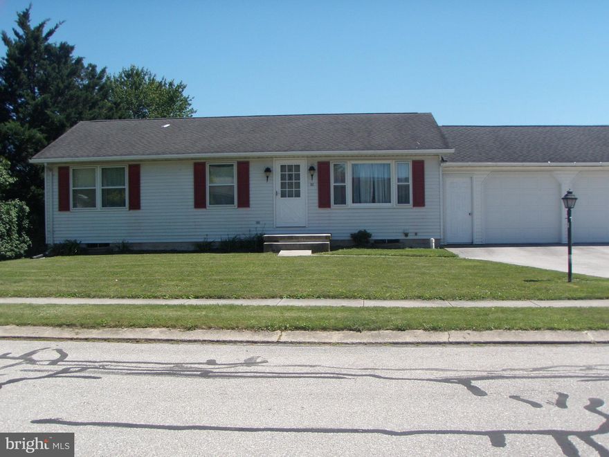 Conewago Valley Schools, 3 bedroom, 1 bath Rancher. Aluminum exterior and 2 car attached garage. 10 x 14 shed, `1000 sq. ft. large back yard. Great property for the price of $175,000!