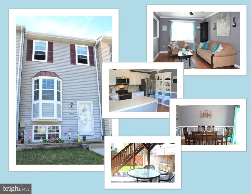 WOW!! This truly feels like a model home. One look and you will fall in love. Owners have lovingly updated this wonderful home with all the major improvements, to be a fantastic home for you! New flooring, replacement windows, stainless steel kitchen appliances and new HVAC! There was no detail spared... Crown, chair and shadow box mouldings throughout. Ceiling fans in almost every room. Updated upper full bathroom with ceramic tile floors and walls. Basement bathroom has ceramic tile floors and tile shower. Custom built-ins everywhere, which includes a basement recessed wall   perfect to hang a flat screen tv! The rear deck offers easy access to the lower covered patio area and fenced-in backyard. Ideal location, with a gate that opens to the common area   perfect for spring enjoyment. DO NOT MISS OUT!