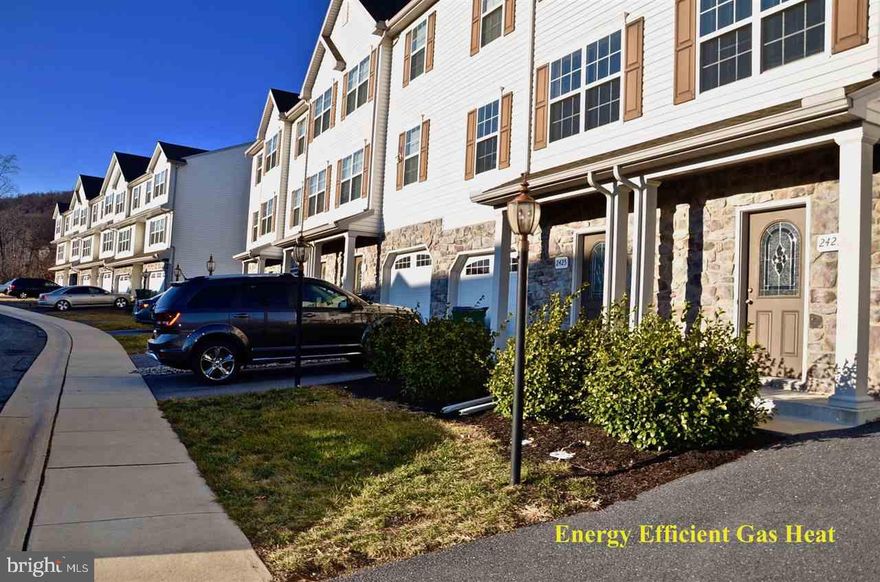 Longing for quiet & tranquility, but desire being close to all the conveniences of living? You've just found it in this move-in ready home! 1992 sq ft interior unit townhome offers spacious kitchen and dining area, large living room, 3 bedrms 2.5 baths along with a cozy family rm/play rm on the 1st floor. Gas Heat, Garage, Full appliance package. Enjoy the privacy of the Blue Ridge Mountain. Close to the river, downtown, and local malls.