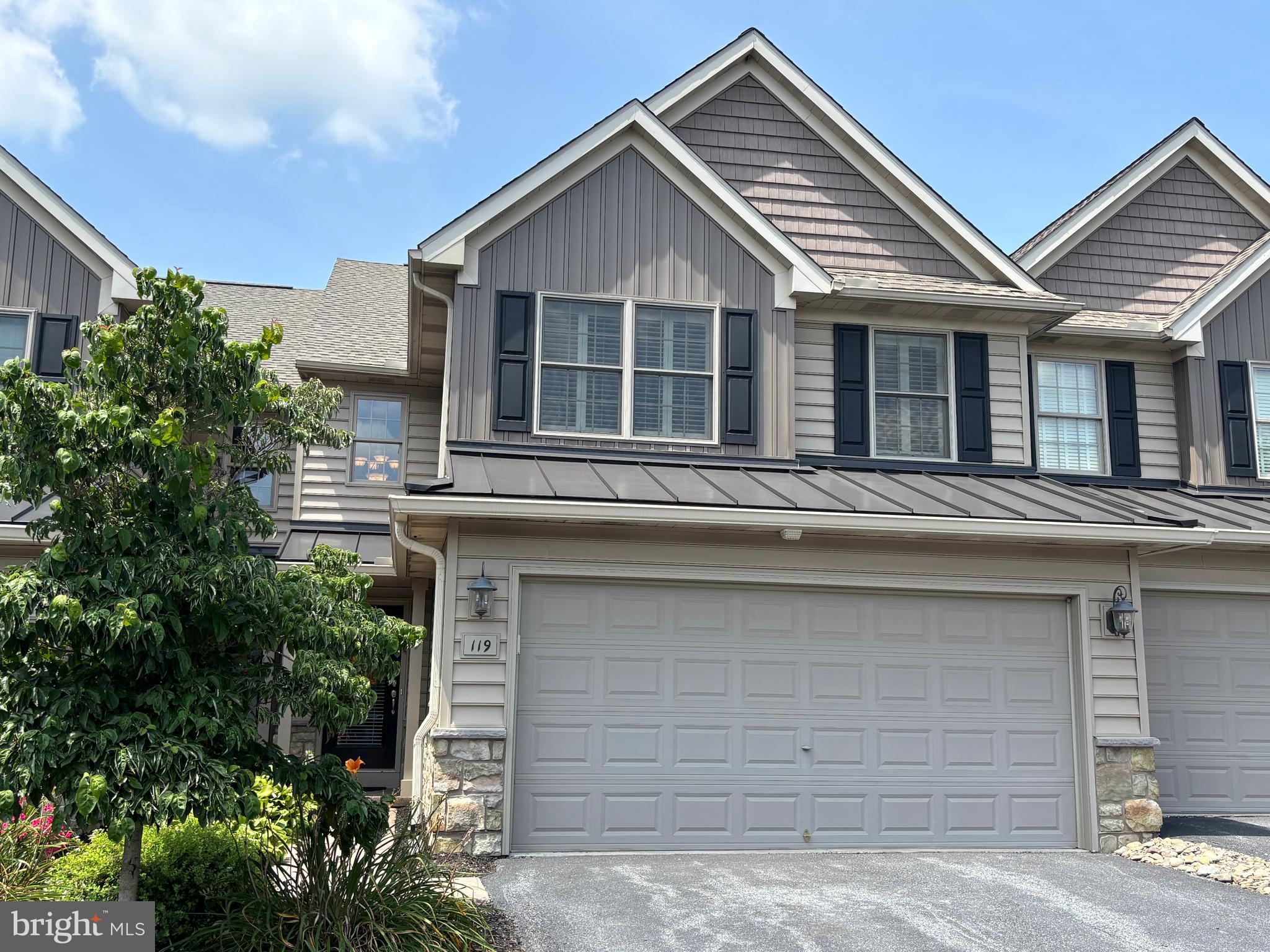 Come see and enjoy this meticulously cared-for condo in Fieldcrest at Meadow Valley Estates. Enter into an impressive two-story foyer with an open staircase that immediately sets a warm and welcoming tone. The open-concept design blends the kitchen, dining area, and spacious living/great room, which features a cozy gas fireplace—perfect for both entertaining and relaxing evenings at home.
The kitchen includes recent upgrades such as stainless steel appliances, a breakfast bar, and recessed lighting, all seamlessly connected to the dining area and living space. This home also offers the convenience of total first-floor living with a primary bedroom and bath, complete with a jetted soaking tub and a separate shower stall.
Upstairs, a loft area provides a comfortable setting ideal for reading, a home office, or simply enjoying the view overlooking the living room and foyer below. In addition to the loft, the second floor also features a spacious bedroom suite—perfect for guests or extended family as well as a third bedroom.
The recently finished lower level is a standouting feature, offering a beautifully designed 23x36 family room. There is also a large double storage closet that could be used as a pantry or game area, along with a separate 8x24 storage room, ideal for holiday decorations or other needs.
Some of the recent improvements include fresh interior paint throughout, new luxury vinyl plank flooring, a recently replaced roof, a water softener, and an upgraded gas HVAC system. Step out onto the private rear porch and unwind while taking in the breathtaking sunset views over the surrounding farm fields. This home is just a short walk to nearby schools, sporting events, the recreation center, July 4th fireworks, and walking trails throughout the neighborhood.
Located just minutes from Route 272, Route 222, and the Pennsylvania Turnpike, this property offers both tranquility and convenience. Simply outstanding—don’t miss your chance to make it yours.