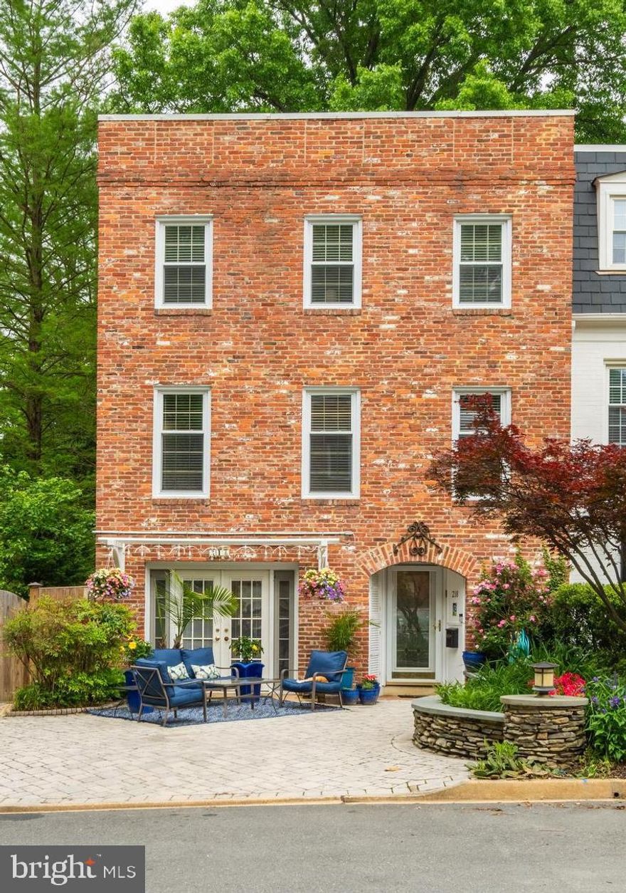 Welcome to 218 James Thurber Ct in the heart of Falls Church City.   This impeccably maintained residence offers a perfect blend of modern comfort and classic appeal.  This quiet cul-de-sac community has only 18 homes and offers ultimate charm and convenience, all with NO HOA!
This end-unit townhome has several unique features that make it one of a kind even within this small enclave of homes.   How about 4 bedrooms not just 3 and 3.5 bathrooms not just 2.5 bathrooms to start?!  How about an extra large, gated backyard taking advantage of the end unit and location at the end of the street?
You will be impressed by the paver driveway (room for two cars) and the gorgeous hardscape that surrounds the lush landscaping leading to a covered alcove entryway (helps keep the Amazon deliveries dry!)
The entry-level  (bottom) of this home features a family room, kitchen (so you don’t need to haul groceries upstairs), dining area, and powder room. The kitchen opens to the den on one side and to the backyard on the other side, allowing friends and family to gather while food prep is underway.  Don’t forget the heated limestone floors in the kitchen and dining room!  Double French doors in the front of the den and a side yard door bring in lots of natural light and outdoor seating extends the den to the front yard.   Plenty of storage is available in the free-standing shed.  
The main (middle level) has the primary suite complete with a brand-new walk-in closet, freshly upgraded bathroom, and balcony with sliding glass door overlooking the backyard.  Imagine enjoying your first cup of coffee on your private balcony!  The other half of the main level is a large townhouse-wide living room with a fireplace and flanking bookshelves.
The top level has 3 more generously sized bedrooms, including a large bedroom with an ensuite bathroom and walk-in closet.   The hall bathroom and laundry area finish off this floor.  The stairwell skylight and bathroom skylight keep the upper level bright!

All appliances were replaced over the last 6 years and details regarding the ages of HVAC, water heater, windows, and roof are at the house.  

The location can't be beat with easy access to downtown Falls Church. Walk to the Saturday Farmer's Market, Harris Teeter, State Theatre, Northside Social, and endless restaurants up and down Broad St. 
Open Houses: Thursday, May 16 from 5:30-7:30, Friday, May 17 from 5:30 – 7:30 and on Saturday/Sunday, May 18-19 1- 3 PM
Offer deadline Sunday May 19 at 7 PM.