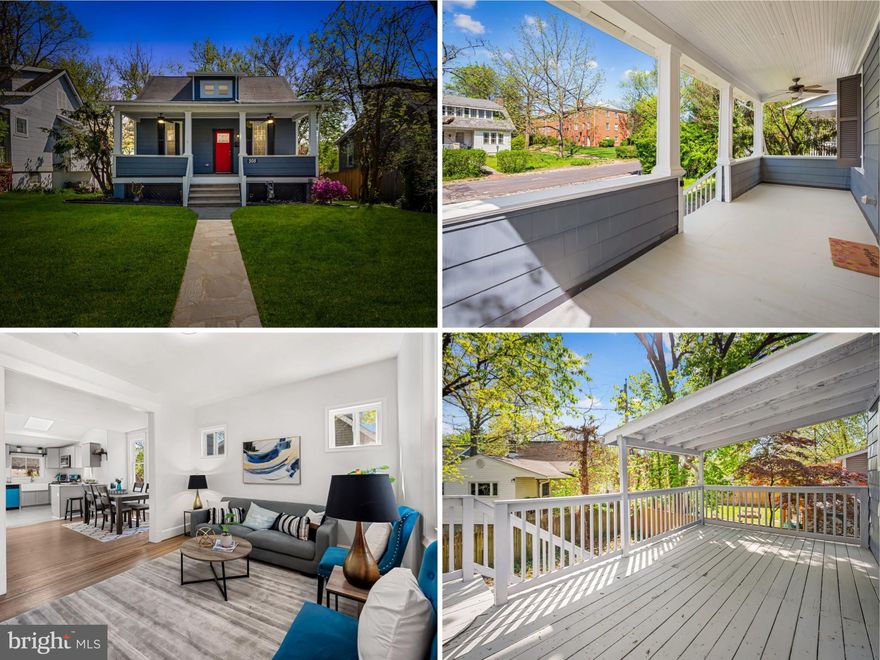 Welcome to 305 E Melrose Ave, a beautifully updated 5-bedroom, 3-bathroom home nestled in the charming Cedarcroft historic district. This stunning property blends classic character with modern upgrades, featuring inlaid wood floors, a bright living and dining area, and a sleek kitchen. The main level offers the convenience of a primary suite and an additional bedroom and bath, while the walk-out lower level provides versatile space with a family room, bedroom, full bath, workshop, and plenty of storage. Enjoy outdoor living on the cozy front porch or the partially covered back deck overlooking the private yard. Additional highlights include an EV charger and an unbeatable location just minutes from local shops, restaurants, the Senator Theatre, and Belvedere Market.