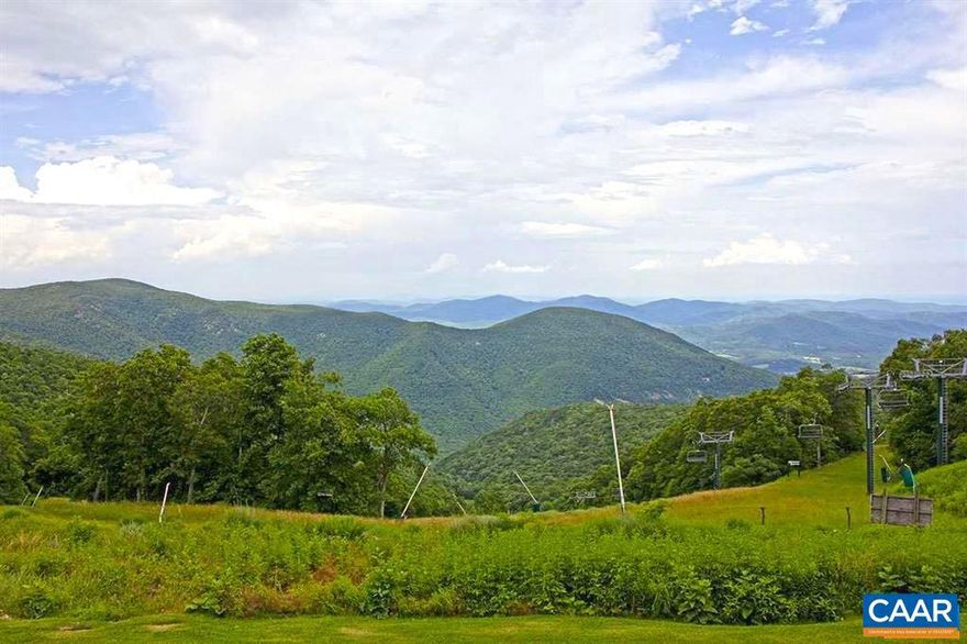 Stunning 2 BR, 2 BA ski-front villa with breathtaking mountain, valley, and sunrise views all year round. Located off of Highlands ski slope and across the street from the Wintergreen Spa and Fire & Frost Wood Bakehouse. Hiking trails are nearby. The condo interior features high-end finishes including but not limited to beautiful wood vinyl and, ceramic tile floors, tiled showers, self-close cabinets and granite countertops in the kitchen, a tankless water heater, and much more. No more popcorn ceilings! The exterior too has been completely renovated with Hardi plank siding and Trex deck and patio, new windows and doors (exterior upgrades done in the last 10 years). This end villa features a generous two-story floor plan. The lower level has a large bedroom with a fireplace. Use this room as a combination of a bedroom and a den. There is also a Murphy bed in this room. Although a 2- 2-bedroom condo, you can comfortably sleep 6 people here. There is a nice deck off of the living room on the main level and a walk-out patio off of the lower level. Perfect set up for taking the pets out to the grassy area behind the condo building or having kids play games in your "back yard". This is a must-see! Turn- key furnished.,Granite Counter,White Cabinets,Wood Cabinets,Fireplace in Bedroom,Fireplace in Living Room