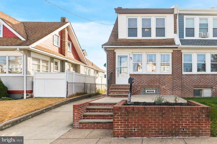 Join us for the Open House on Saturday 12/6, from 11:00 AM to 1:00 PM!

Come see 7521 Claridge Street, a charming twin home in the desired Burholme section! Out front you will find a cute front patio area  with a garden. The spacious first floor living area features high ceilings. The first floor flows into the large eat-in  kitchen with an abundance of cabinetry, counter space and natural light! From the kitchen, there are sliding doors leading to a cozy covered Trex deck area, perfect for that morning cup of coffee!

Heading upstairs you will find three spacious sized bedrooms all with a lighted ceiling fan and ample closet space. A full bathroom with tub/shower can be found on this level. 

The basement is partially finished, ready for hosting that movie night! In the utility area is where you can find the newer Samsung washer and dryer and another half bathroom area. Bilco doors lead up to the back yard. 

Out back you will find a large yard and huge storage shed along with an oversized 6 foot vinyl privacy fence. The roof was replaced just a few years ago.

This home's location is superb and convenient to major roadways such as Route 1 and 73 along with I95. Jeanes Hospital is just minutes away around the corner.  Do not miss out on this terrific twin and schedule your showing today.