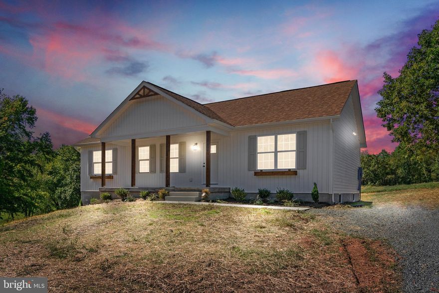 FINISHED NEW CONSTRUCTION! Beautiful 5 bedroom, 3 bathroom rancher on OVER 5 ACRES. This home features a light and airy open floor plan, vaulted ceiling with stained wood beams, granite kitchen countertops, stainless steel appliances, hardwood floors, tiled bathrooms, and a finished basement with an extra bedroom, bathroom, office/bedroom, and HUGE rec room! This home is completed and won't last long! Schedule a showing today!