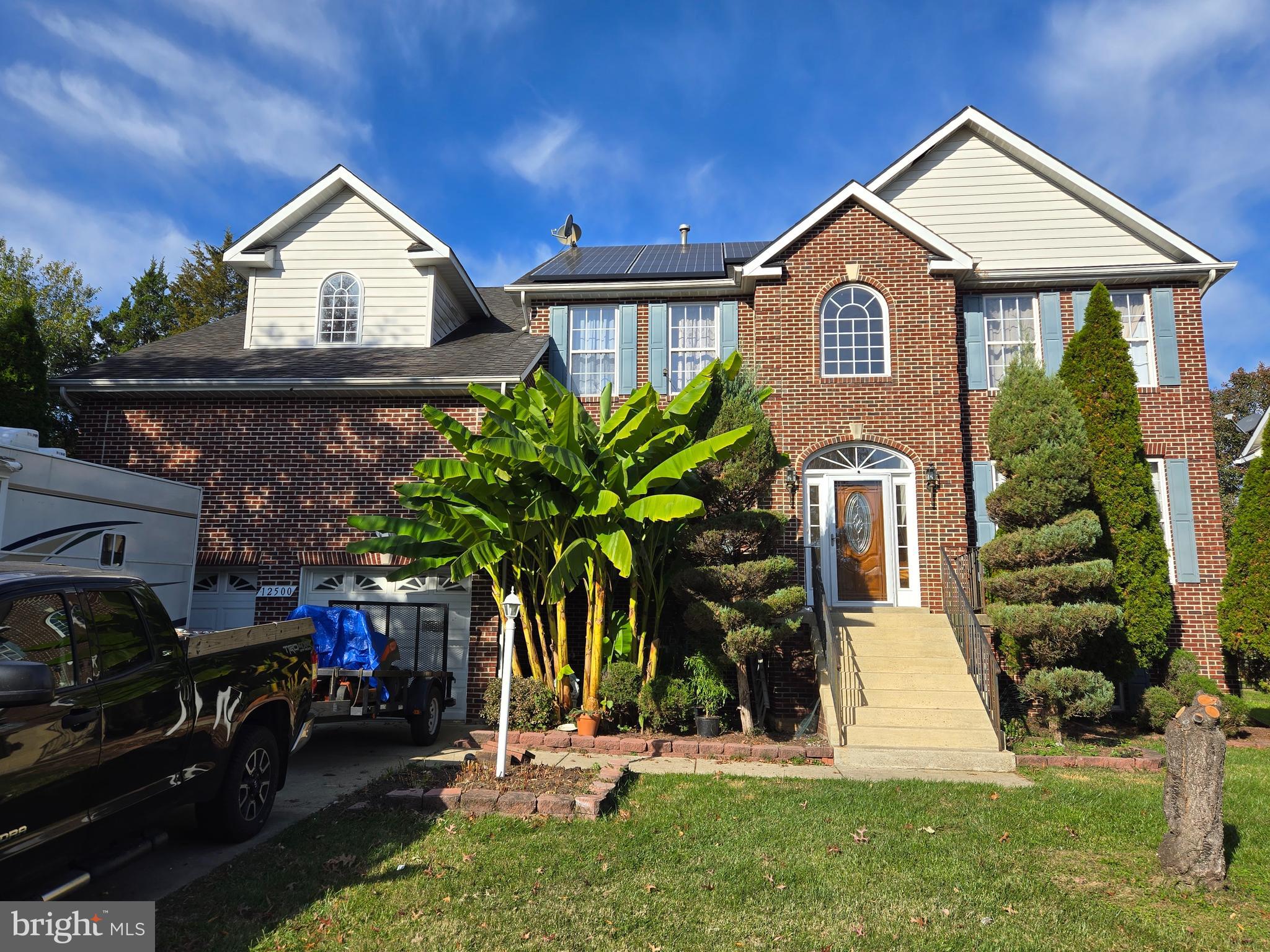 Welcome to this 6 Bedroom 3.5 Bathroom single family home located in a quiet Cul De Sac in Beltsville Md. This home is very spacious and has a lot to offer. The main floor offers an open family room with a beautiful sunroom with lots of natural light that leads into the kitchen, formal dining room and living room and office space. Upstairs offers a large master bedroom with cathedral ceilings and a large walk-in closet. Basement is fully finished with a walk out that leads you to an open backyard with space for activities. The home is also equipped with solar panels to help with electric cost through out the year a large 2 car garage with 2 story ceilings. Located near highways and shopping and restaurants. Come see this home for yourself.