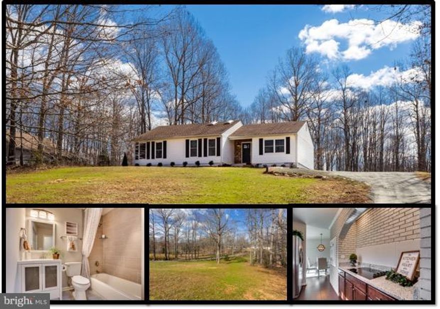 BEAUTIFULLY RENOVATED 1-LEVEL Home on Gorgeous 1.92 ACRE LOT in NORTH STAFFORD. 2 Living Areas, Generous Bedroom Sizes, Master W/I Closet, Master Bath w/Vanity Area, Wood Stove, Patio. NEW HVAC**HW FLOORS*STAINMASTER CARPET**PAINT**CABINETS**SS APPLIANCES**GRANITE**BATHROOM FIXTURES**TILE**KNOBS**LIGHTING**ELECTRIC OUTLETS**LANDSCAPING**DOORS. Owner-Agent.