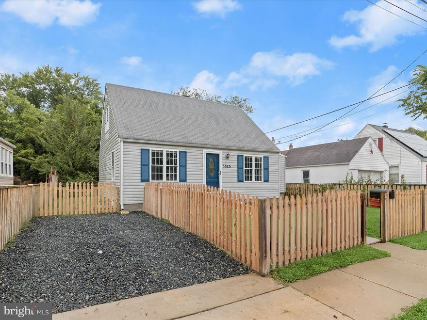 BACK TO ACTIVE, SECOND CHANCE!  NEW ROOF JUST INSTALLED.  Welcome to the Colonial Housing area of Anne Arundel County! This beautifully renovated Cape Cod-style home showcases thoughtful upgrades and modern touches throughout. Enter through the fenced front yard into the inviting main level, where the open living room features luxury vinyl plank flooring, abundant natural light, and a neutral color palette that creates a warm and welcoming atmosphere. The dining area seamlessly flows into the kitchen, making entertaining effortless.  The kitchen is a true highlight, boasting Quartz counters, 42” shaker-style cabinetry with soft-close drawers, a corner cabinet with a revolving shelf unit, stainless steel appliances, and direct access to the spacious deck and landscaped yard, perfect for indoor-outdoor living.  Upstairs, the private primary suite features luxury vinyl flooring, a versatile dressing area that is ideal for a custom closet system or a sitting nook, and a convenient powder room. Two additional bedrooms and a full hall bath complete the main level sleeping quarters.  The fully finished lower level expands the living space with endless possibilities, whether used as a bedroom, office, or game room, along with an open recreation area, full bath, and ample storage.  A one-car driveway and located just minutes from I-895, MD-10, and I-695, this home combines style, comfort, and commuter convenience.