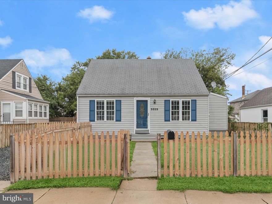 JUST REDUCED $10,000.  Welcome to the Colonial Housing area of Anne Arundel County! This beautifully renovated Cape Cod-style home showcases thoughtful upgrades and modern touches throughout. Enter through the fenced front yard into the inviting main level, where the open living room features luxury vinyl plank flooring, abundant natural light, and a neutral color palette that creates a warm and welcoming atmosphere. The dining area seamlessly flows into the kitchen, making entertaining effortless.  The kitchen is a true highlight, boasting Quartz counters, 42” shaker-style cabinetry with soft-close drawers, a corner cabinet with a revolving shelf unit, stainless steel appliances, and direct access to the spacious deck and landscaped yard, perfect for indoor-outdoor living.  Upstairs, the private primary suite features luxury vinyl flooring, a versatile dressing area that is ideal for a custom closet system or a sitting nook, and a convenient powder room. Two additional bedrooms and a full hall bath complete the main level sleeping quarters.  The fully finished lower level expands the living space with endless possibilities, whether used as a bedroom, office, or game room, along with an open recreation area, full bath, and ample storage.  A one-car driveway and located just minutes from I-895, MD-10, and I-695, this home combines style, comfort, and commuter convenience.