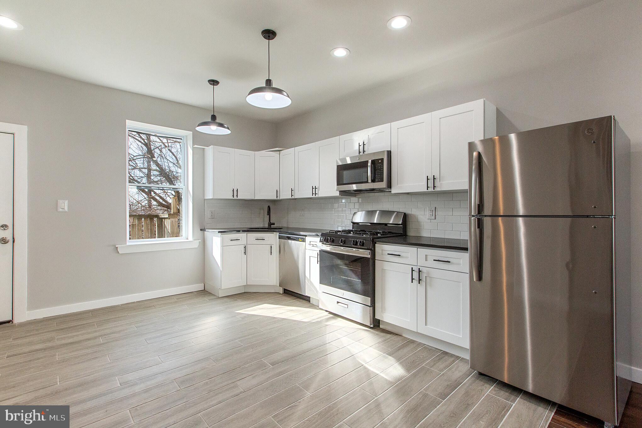 Step into this beautifully renovated 2-bedroom home nestled in the heart of Kingsessing, one of West Philadelphia’s most vibrant and up-and-coming neighborhoods. This charming property blends classic Philly character with modern upgrades, making it perfect for first-time buyers or savvy investors. This house boasts a brand new kitchen with stainless appliances and granite countertops. New flooring throughout with new windows as well, bringing lots of natural light into the home. Private backyard, great for relaxing or entertaining is an added bonus!
Close to public transportation, parks, and local shops.