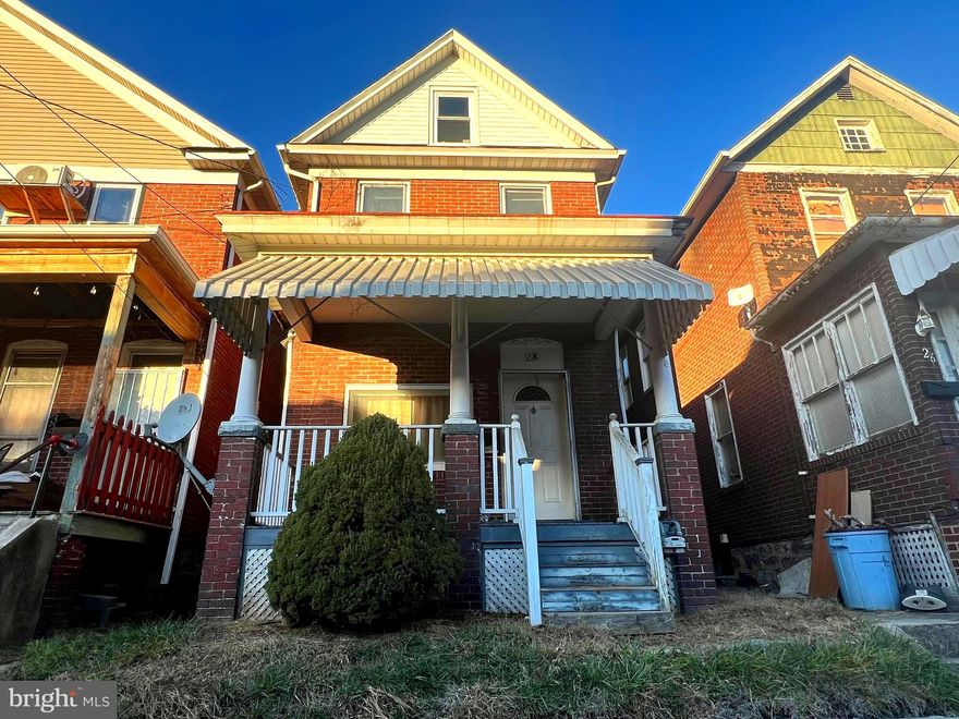 Charming Brick Home with Endless Potential! This 3-bedroom, 1-bath brick house is ready for a new owner to bring it back to life and make it their own. Inside, you’ll find original hardwood floors that add timeless character and warmth. Step outside to enjoy two covered back decks, offering great space for relaxing, entertaining, or future outdoor upgrades. With solid construction and classic details, this home is a wonderful opportunity for buyers looking to personalize a space and build equity while restoring its original charm.