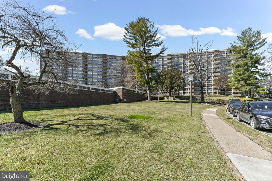 Bright & sunny 6th floor condo at Greenhill with beautiful views of the pool and grounds! Newly renovated common areas and hallways greet you as you enter the unit. This unit is situated within a fabulous location in the building, high enough to get lots of sunlight in the summertime and just close enough to the elevators for easy access. There's a spacious open living/dining area, an updated kitchen with stainless steel appliances, two spacious bedrooms (one with en suite bath) and two full bathrooms. Abundant closet space plus an in-unit washer and dryer (included). The East facing private balcony overlooks the beautiful grounds and is perfect for watching sunrises with your morning coffee or tea and listening to the birds, perched just above the treetops.

The Greenhill condominium sits on 23 beautifully landscaped acres with indoor and outdoor pools, tennis courts, playground and walking paths. There are tons of amenities including a front security gate, 24/7 doorman, onsite management, social rooms and library. The Green Hill shuttle service is available to residents for easy access to shopping centers, grocery stores, Lankenau Hospital and the R5 train station to Center City.

Live a maintenance free lifestyle at Greenhill Condominiums where the monthly condo fee covers all utilities (except for cable TV/Internet), maintenance, parking, security and groundskeeping. There's a small additional fee for use of the outdoor pool, indoor pool located in the West building and gym. The social club sponsors trips to the Kimmel Center, theaters and other regional cultural events. Award winning Lower Merion school district - property is located in a high school choice zone for either Lower Merion or Harriton. Don't miss this fabulous unit in a prime location!