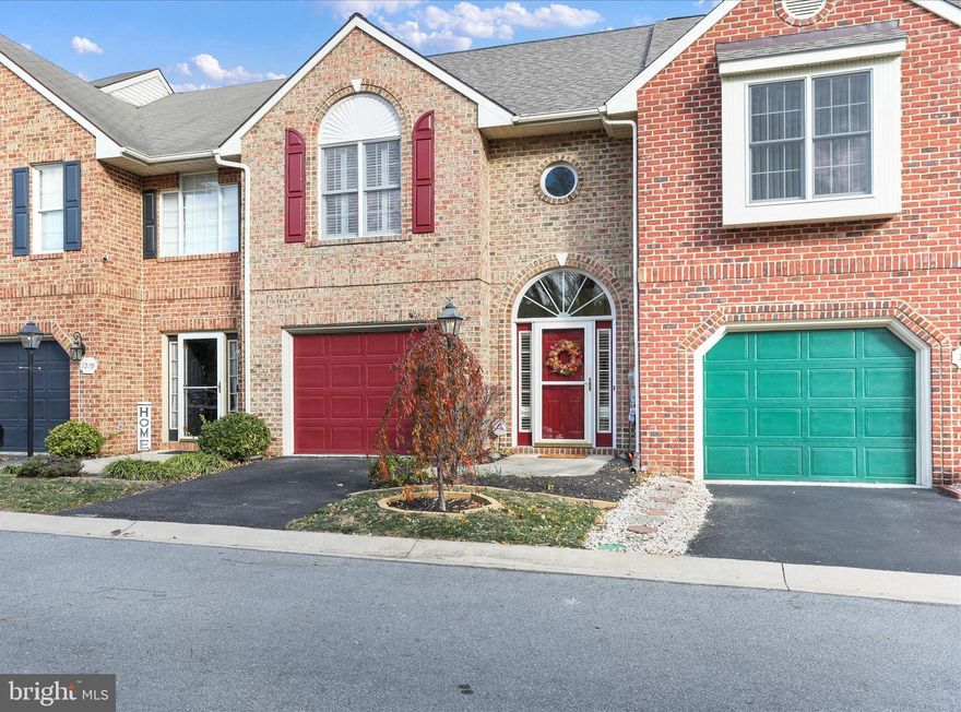 A rare find in sought after North Gate Townhomes Community! Gorgeous, two-level, 3 bedroom/2 full/1 half bathroom, almost 1,900 square feet, all brick townhome featuring a cozy corner gas fireplace, tastefully updated bathrooms with granite countertops, new light fixtures, beautifully custom made vanities, and ceramic tile floor. Kitchen has plenty of cabinet and useable counter space, recessed lighting, stainless steel appliances, and large pantry. Dining area has walk out to private patio and landscaped trees for extra privacy. Second floor has huge primary suite with lots of natural light, large walk in closet, plantation shutter blinds, and updated private bathroom with soaking tub, double bowl sink, and walk-in shower. Separate laundry area includes washer and dryer. Architectural shingle roof is four years old. Central air conditioner replaced in spring 2020. New gas hot water heater installed in June 2025. HOA includes membership to the Northgate pool (within a short walking distance!), use of tennis courts, club house, tot lot, and walking/jogging trails, along with snow removal and lawn maintenance including tree and shrubbery trimming twice a year. This home shows very well and is completely move in ready. Commuter friendly location within minutes to I-81, I-70, and Hagerstown Regional Airport. Close proximity to Downtown Hagerstown, fine dining, Meritus Park, the Historic Maryland Theatre, and local shopping. Don't miss your opportunity. Make this your home sweet home for the holidays. Schedule your showing today!