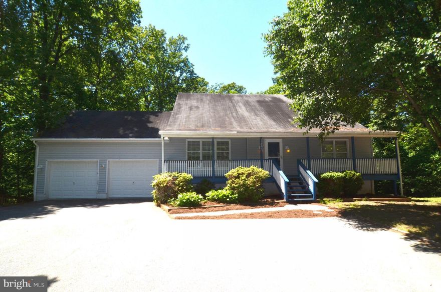 Cape Cod w/total of 5BR, 3.5FB located on quiet no-thru street backing to wooded privacy. Huge kitchen! Sep dining rm. MBR w/walk-in closet. Rear deck. 2BR 1FB basement in-law-apt w/full kitch and dining area, sep laundry & private entrance. 2 car garage. Community offers 2 private beaches on Ches Bay, riding stables, freshwater lakes, playgrounds and more. Pets case-by-case. Also for sale.