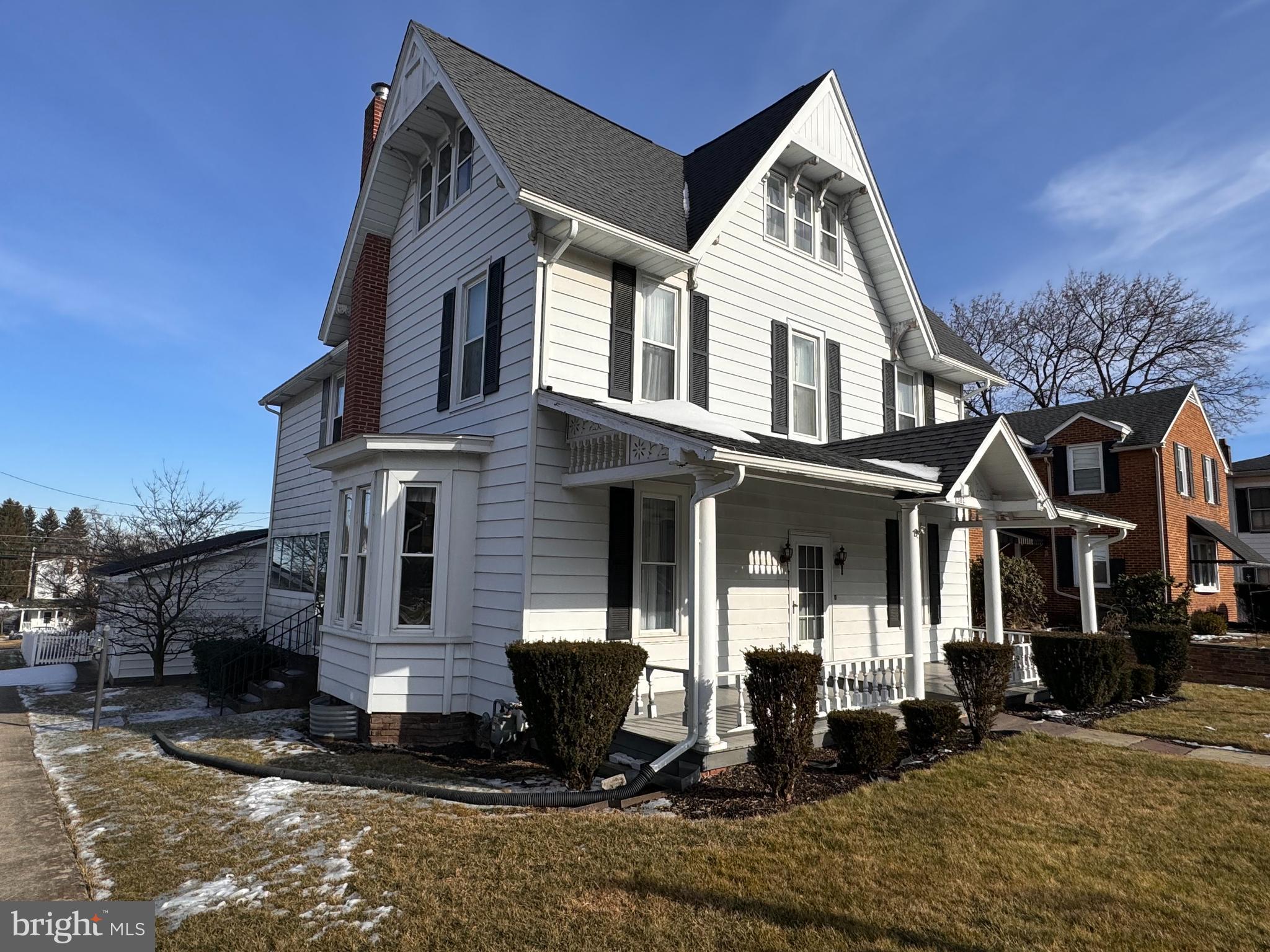 Step into history with this charming 1849 home in the heart of Lock Haven! Nestled on a quiet corner lot, this timeless beauty is filled with character and waiting to be brought back to life. Inside, natural light pours through bay windows into the spacious formal living room—a perfect setting for holiday gatherings and cozy evenings. Beneath the current carpeting, original hardwood floors are just waiting to be revealed. The inviting dining room, conveniently located off the kitchen, features a second staircase to the upper level (easily reopened for added charm and accessibility). An enclosed sun porch offers the ideal retreat for morning coffee, reading, or simply unwinding. The versatile family room can serve as a play area, hobby space, or whatever suits your needs. A first-floor bath and laundry add convenience to this historic gem. Upstairs, you'll find three generously sized bedrooms, each with walk-in closets, plus a full bath. The semi-finished third level provides endless possibilities—create a home office, den, workout space, or even an additional bedroom. While this home holds incredible potential, it is ready for someone with vision to restore its former beauty. The full basement includes a walkout to a concrete patio, while the large deck overlooks the backyard, offering great outdoor entertaining space. A detached two-car garage completes this fantastic property.
Located just minutes from Lock Haven University and all local amenities, this home is a rare find. The motivated seller is ready to entertain offers.