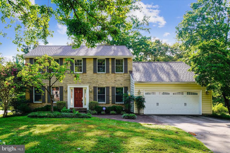 Must See!! Beautifully maintained single family home in established neighborhood. Hardwood floors throughout the main level starting in the open foyer leading to the living room and dedicated office space with french doors that helps make working from home a breeze. The formal dining room leads to the updated kitchen with granite countertops and double wall ovens.   A gas fireplace in the cozy family room that opens from the kitchen and breakfast area leading to the low maintenance deck with screened in porch overlooking the large, tranquil yard completes this main floor. Upstairs you will find a Primary Suite with 2 large closets and a private bath. 3 more good sized bedrooms and a hall bath round out the top floor. The finished walk out basement with plenty of storage and a rough in for an extra bathroom leads to a party ready patio and large flat yard with mature trees and plenty of privacy. Convenient to shopping, entertainment, BWI Airport, and commuter routes such as 175, 29, 100, 95, and 32.