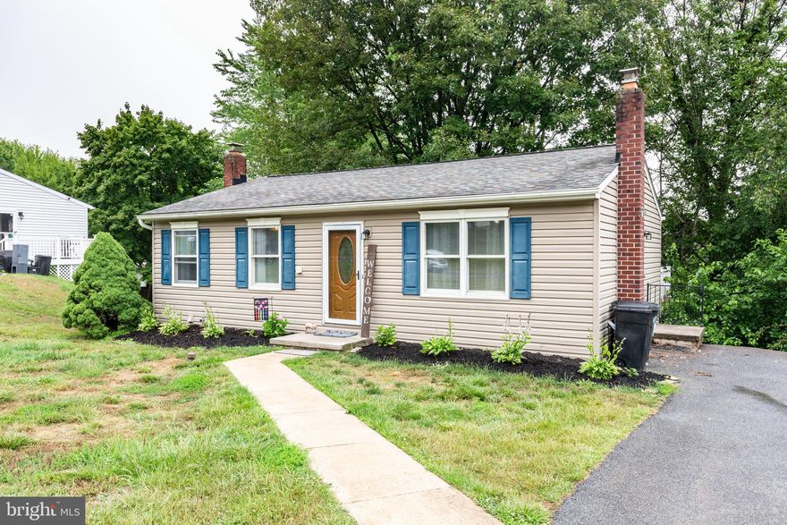 This cozy rancher offer offers the perfect setting for single level living. Main level consist of, 2 bedrooms and 1 full bath. Eat in kitchen with walkout slider to back deck. Basement is partially finished with a bedroom, full bath, family room and extra storage. New Features Included, Roof, Heat Pump, Repainted Kitchen Cabinets, Basement bedroom carpet and paint. Fenced in back yard and storage shed. NO HOA.