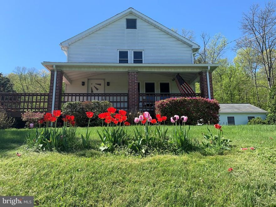 Country 3 bedroom home situated on 5.48 acres in the Greenwood school district.  Panoramic view of pasture, woods and cocolamus creek from decking on two sides of the house.  Entire house freshly painted with remodeled bathroom and upgraded kitchen.  1920 square feet.  All hardwood floors.  Hot water oil furnace, replacement windows.  Well and onsite septic.  Detached 2 car garage with additional outbuildings.  Move in ready.  Easy to show and just minutes from Hwy 322 for easy commute to Harrisburg or Lewistown/State College.