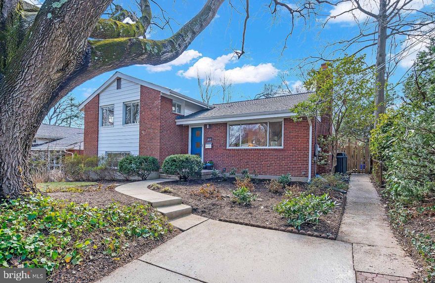 This beautifully maintained mid-century split level offers space, style, and smart updates throughout. The sun-filled main level features a flexible open floor plan with generous living and dining areas—perfect for both everyday living and entertaining. The updated kitchen shines with solid maple cabinetry, stainless steel appliances, a statement apron-front sink, and a convenient breakfast bar. Refinished hardwood floors add warmth and character, while updated baths provide modern comfort. Upstairs you’ll find three spacious bedrooms, while two additional lower levels offer incredible versatility including a welcoming family room featuring renewable cork flooring, walk-out stairs to the backyard, and plenty of rooms for guests, work or play. Outside, a large Trex deck designed for effortless entertaining, overlooks gorgeous landscaping that’s ready to burst into bloom this spring. With a newer roof, added attic insulation, upgraded electrical panel and thoughtful improvements throughout, this home blends efficiency with charm. All just blocks to Sligo Creek Park, Getty Park’s farmers market, Forest Glen Metro (just 4 blocks!), and Holy Cross Hospital—an unbeatable combination of nature, neighborhood, and convenience.