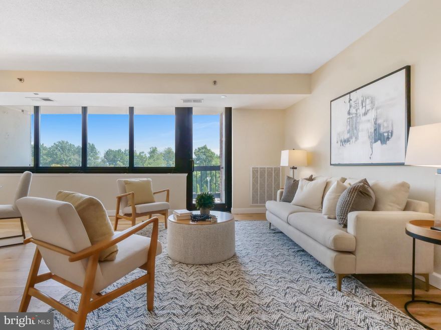 Welcome to the one of the most vibrant, exciting and easily accessible locations in the DMV!  Crystal Park is conveniently located blocks away from the Metro, the VRE, bus stops, bike trails, scooter rentals and a minutes away from DCA for when you need to get away!  Surrounded by restaurants, parks and other activities will keep you busy when you're on the go, but when you're home...you'll love relaxing in this updated, modern condo that has been well maintained.  Elegantly updated in 2019 with over $50k worth of upgrades, it boasts gorgeous, bright hardwood floors, a stunning and spacious kitchen with a sit-in space, granite counters and stainless steel appliances.  New In-unit washer and dryer is also included along with the updated bathrooms, large closets and bright, open bedrooms.  You'll have plenty of space to entertain in the large open living area and the oversized balcony which overlooks the swimming pool and backs up to trees.  You truly can have the best of both worlds here...the excitement of Crystal City and the relaxing environment of your serene home.  You'll be able to enjoy spa-like amenities like the outdoor pool, with an outdoor grilling space, the indoor gym and sauna and a huge party/meeting room complete with kitchen for when you want to host a larger gathering.  One assigned parking spot is included in the secure, underground garage and a 24-hour front desk also add to the luxury living here.  Hurry, it won't last long!