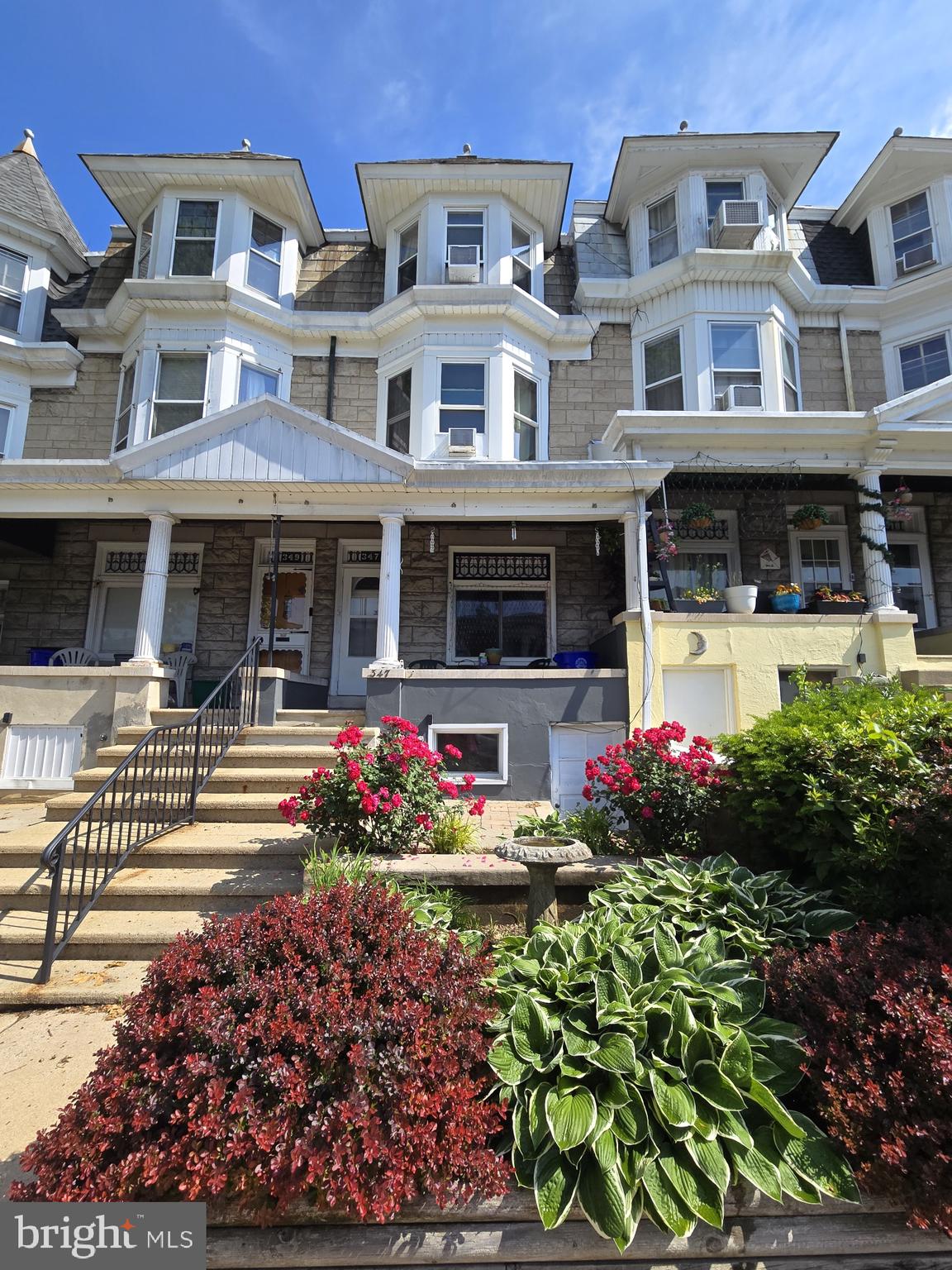 Nice 5 bedroom City Rowhome! Spacious rooms, living room with decorative fireplace, dining room with built ins and original charming french doors, kitchen and half bath finish the 1st floor layout. Second floor has 3 private bedrooms, and third floor has 2 additional private bedrooms. Basement is partially finished and could be used as an additional family room. Also has a nice workshop space. Back yard has patio space and detached garage!