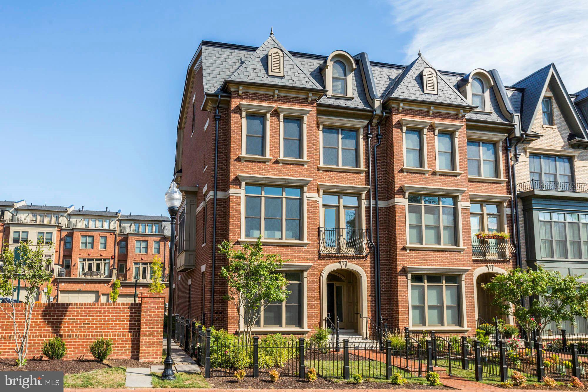Fabulous 4BR, 4.5 Bath Exquisite Brownstone End Unit with many upgrades. Only the finest details will include: Subzero and Wolf Appliances, Waterworks fixtures, Hardwood on Main Level, Energy Star & Indoor AirQuality Certified. + opt. Rooftop Deck, Balcony off Family Room, Main Level Bedroom + elevators!!