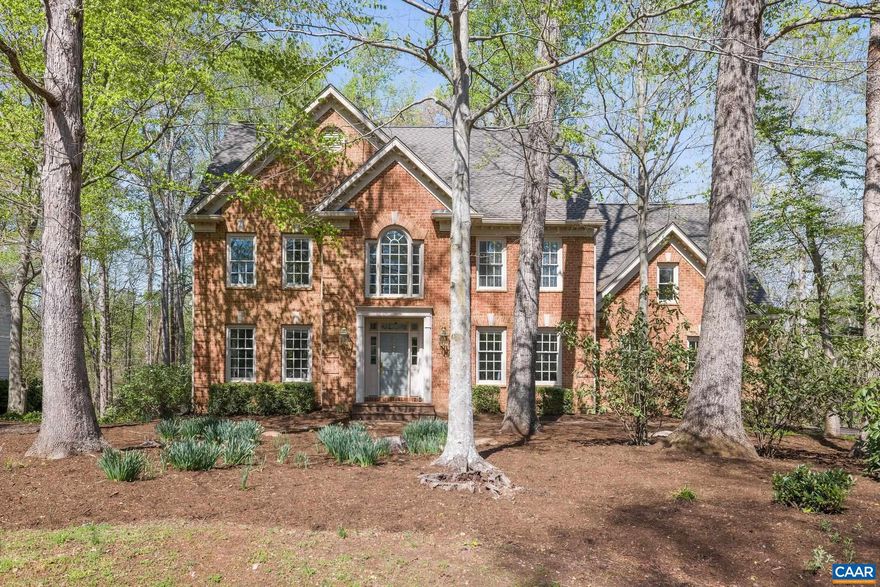 Welcome to this classic, tastefully renovated colonial home located on a tranquil street in Glenmore. Boasting four bedrooms and two and a half bathrooms, this all-brick residence features thoughtful updates throughout. Recent updates include new roof, gutters, and freshly painted exterior window trim.  This wooded, low-maintenance, fenced lot offers a serene retreat along the 6th fairway. The purchaser of this home will qualify for a 25% discount on initiation to the Club at Glenmore.,White Cabinets,Fireplace in Family Room