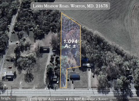 Vacant Land For Sale - Lambs Meadow Road<br/> WORTON, MD 21678