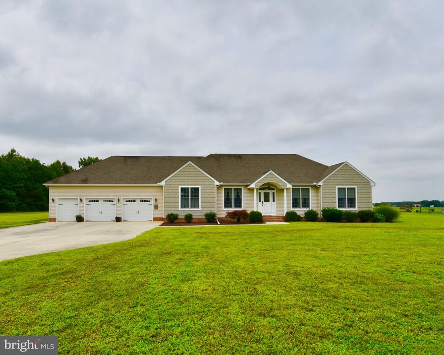 Call this your new home!

This beautiful rancher is located in Mardela Springs just a few miles off of RT 50 in a rural setting on 3.5 acres.  Step inside this rancher to open concept living with a large family room with hardwood floors, 9ft ceilings and great windows in the back for over looking the deck and the back yard.  Just off of the family room is the kitchen.  Meant  for family gatherings, with enough room for a table that could host many, as wells as, a setting area for getting cozy with a pellet stove for those cool nights to come.  On the other side of the home is where you will find the bedrooms with the primary bedroom being on the back of the house,   The primary bath has a nice walk in shower with a new shower door and a ample sized walk in closet. There are also 2 other bedrooms and a second bathroom.  Heading back through the family room there is a room by the front door currently used for an office but could be used for a  dining room with those same hardwood floors as the family room.  You will find a bonus room located on the finished second floor ( over the garage)  that could be used as a bedroom , playroom, craft area, work out area or for many other things.  Connected to this room is the unfinished area above the home which has been floored for great storage or just waiting to be finished off to add additional square footage. The ideas for this would be endless.  Going back downstairs from the kitchen is an entrance into the  garage. The garage is finished with drywall and a great extra space that could be used for a work area  or to house all of those country living toys.   In the back yard you will find a storage shed with electric and great space for adding a pole building or fencing in for animals.  Extras here include a concrete driveway with plenty of parking, central vacuum, surround sound, a 19 sear heat pump that could be zoned for 3 zones.  Come see this property before it is gone! These kind of properties do not come often. Bonus this home is in the Mardela School District!