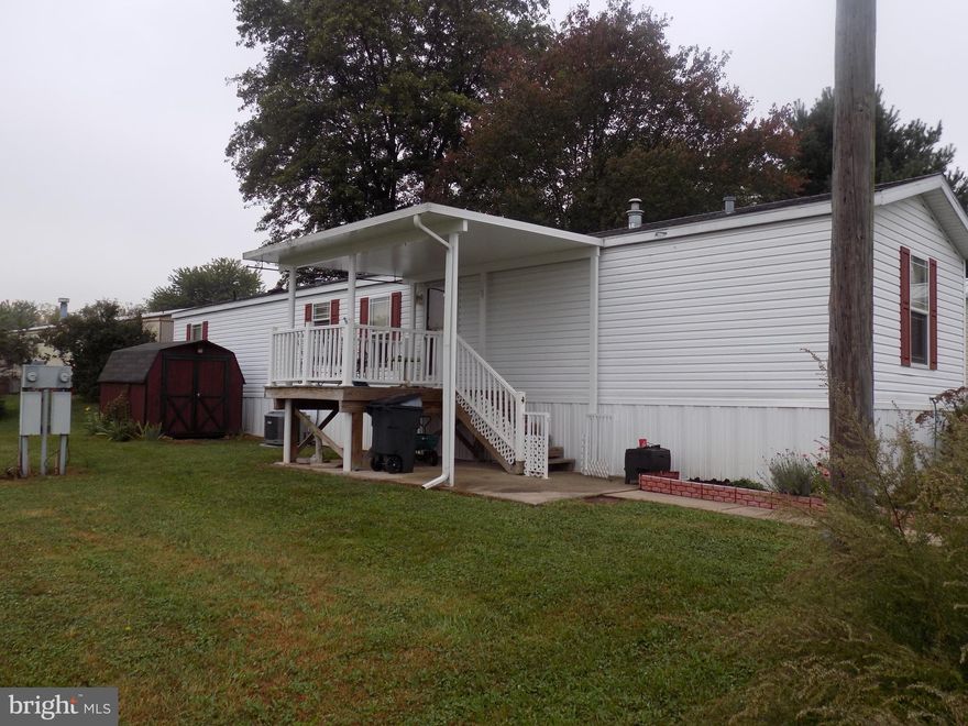 Come Check out this well cared for 2004 single wide mobile home located in Beach run Fredericksburg PA.    Must be approved by park.  Pets ok but limited and must be approved.  Spacious covered front porch, small deck out the back door,  nice shed, 3 bedroom 2 full bath.   Fridge, oven , washer and dryer stay with home.  Lot rent is only $326 a month and it covers trash and snow removal from the street.  Furnace was just serviced!!
