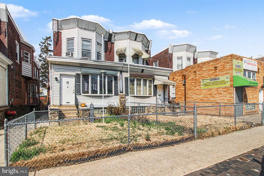 Welcome to 5414 N 5th Street, Philadelphia, PA—a spacious row home ideally situated in a convenient and rapidly developing area. This property offers incredible potential for investors or buyers seeking a well-located home with easy access to everything the city and surrounding suburbs have to offer.

Step inside through the enclosed sun porch, a versatile space perfect for a sitting area, home office, or additional living space. The main level features a generously sized living room that flows into a formal dining room, creating a comfortable layout for everyday living and entertaining.

The dining room leads to an eat-in kitchen with gas cooking, and just beyond is a laundry area with built-in storage and access to a covered rear porch. The fully fenced backyard includes a patio, offering a private outdoor space to relax or entertain.

Upstairs, you’ll find four spacious bedrooms and a full bathroom, providing plenty of room for a variety of living arrangements. A large unfinished basement adds even more flexibility for storage or future living space.

Located just minutes from a wide variety of local shops, restaurants, and neighborhood conveniences, this home offers easy access to Center City Philadelphia for commuters, while also being a short drive to Cheltenham and Route 309. Whether you're looking to invest or settle into a well-connected area, this property delivers both location and opportunity.