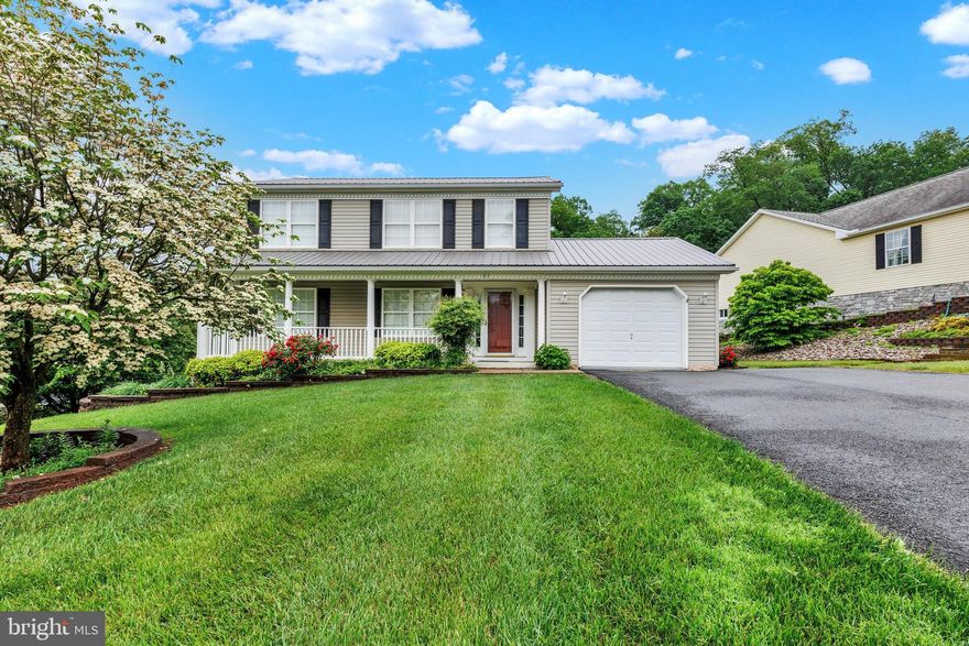 Welcome Home!  Well maintained!   Built by local Delta Builders:  Tommy, Bobby and Wayne McAllister.  These fellows built a good house, one home at a time!  Beautiful hardwood floors!  Living room, Dining room, kitchen, separate laundry room off kitchen and separate half bath on the first level.  Screened porch to  the rear off kitchen leading to a peaceful deck for relaxing and rear yard.  Attached one car garage access from kitchen, as well.  There are also laundry hookups in the full basement, if one prefers.    Upstairs boasts  3 BR's/2 baths.    Actually located in Peach Bottom Twp., but has public water and public sewer  with Delta Borough.  This home has had the same owners since being built in 2006.  (New Whirlpool ice maker refrigerator - April 2025.  New metal roof installed by Amish - April 2025)
