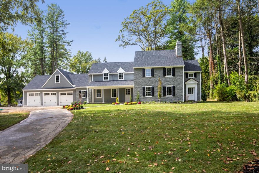 Traditional charm blends seamlessly with today s contemporary styling throughout this completely remodeled, meticulously expanded 6-bedroom 5.5 bath custom home, located in close proximity to Villanova University! Perfectly situated on 2.28-acres with level front, rear and side years, the property boasts a sparkling in-ground swimming pool which was also fully redone, plus an adjoining pool house with a wet bar, washer-dryer and full bath, all surrounded by lushly landscaped grounds for the ultimate outdoor enjoyment. The maintenance-free siding flawlessly matches the original stone, and complements the trim details of this beautiful house. Once inside, the gracious interiors unfold with timeless designer upgrades throughout. In the foyer, a powder room and coat closet set the tone, met by a gracious formal living room with fireplace, and handsome office/study with full view glass doors and a private entrance from the driveway. At the heart of the home, a well-equipped gourmet kitchen is finely appointed with top-of-the-line Viking appliances, a large center island with ample cabinetry, and stunning quartzite counters. Wrapping into the breakfast room, the counters continue with extra storage and a beverage center, while original slate floors and a large picture window make it a favorite gathering space. Everyone will love creating memories in the family room with a vaulted ceiling, fireplace, built-in seating with storage, and easy access to the rear slate patio. A guest suite with full bath and mudroom complete the first floor. The 2nd floor sleeping quarters are equally impressive, featuring a tranquil master retreat. This large addition boasts double exposures, gorgeous hardwood floors, and a spacious custom closet. The luxe spa-like master bath affords heated floors, marble counters, and a center tower over an extra-deep vanity. Bedrooms 2 and 3 boast en-suite baths with stunning tile work, and bedrooms 4 and 5 share a Jack & Jill bath. All closets throughout are custom outfitted for optimal space and organization. A basement and attic accommodate even more storage. Living here offers it all, including a private cul-de-sac setting in the award-winning Lower Merion school district, close to all the arts, culture, and sports attractions of Villanova University, plus the shopping and restaurants of Bryn Mawr. Don t miss your chance to see this move-in ready gem firsthand!
