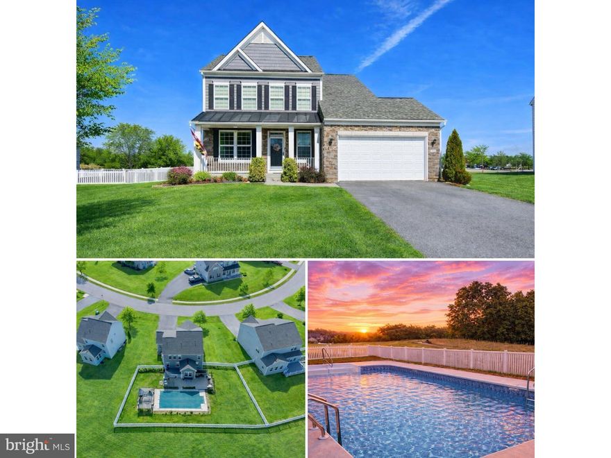 This is THE ONE! Built in 2020 this Westfields beauty offers over 3,600 finished square feet of bright, open living space on a rare premium lot backing to wide open space—an increasingly hard-to-find setting in one of the area’s most popular neighborhoods, just steps from the school. From the moment you walk in, the layout simply works. A flexible front room is perfect for a home office, playroom, or homework zone, then the home opens into a spacious, sun-filled main living area made for gathering. The kitchen steals the show with quartz countertops, tile backsplash, oversized island, walk-in pantry, double ovens, gas cooking, and abundant cabinet and counter space, flowing effortlessly into the family room with cozy fireplace and the gorgeous morning room with doors leading straight to the backyard. Upstairs, you’ll find three generously sized bedrooms, including a relaxing owner’s suite with a walk-in closet and spa-style bath featuring a soaking tub, separate shower, and dual vanities. A large walk-in laundry room upstairs adds everyday convenience right where you need it. The finished lower level offers even more room to live, play, and grow, featuring a huge recreation room perfect for movie nights, game days, or a second hangout space. An additional area is currently being used as a fourth bedroom but can easily adapt to your needs—guest space, home office, workout area, or flex room—along with a full bathroom. There is still plenty of space left to finish if you choose, creating the perfect home theater, gym, craft room, or bonus living area—use your imagination. Step outside and you’ll immediately understand what makes this home so special. The backyard feels like a private retreat, featuring a 16x32 saltwater in-ground pool with heater, LED lighting, and premium filtration. Multiple outdoor living areas include a beautiful cement patio, two expansive decks, a tiki bar perfect for summer gatherings, and an additional deck with gazebo—turning everyday living into a staycation. All of this is set within the popular Westfields community, offering convenient access to I-70, shopping, dining, parks, and an amenity-rich HOA with even more to enjoy. This is a home designed to be lived in, loved, and enjoyed!