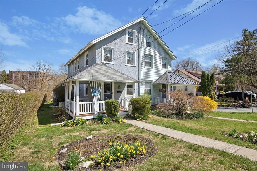 Featuring the perfect trifecta of location, updates, and affordability, 103 W Circular Ave may check all your boxes. As you stroll up the front walk and step onto the inviting front porch of this well-maintained, handsome twin in the heart of Tredyffrin Township, you'll be hoping this might finally be...'the one'?!? The care that has gone into maintaining and improving the home is immediately apparent. The front porch was recently redone in beautiful mahogany and inside the wood flooring has been meticulously refinished from bottom to top; the wood in the living room and up the stairs is new white oak. And, no expense was spared on the less-visible-but-very-important details: there’s a whole-house generator, waterproofed basement with French drain and sump pump—all with warranties—as well as central air. The living room features recessed lighting and a ceiling fan, with a coat closet neatly tucked beneath the stairs; the dining room is spacious and well-lit with a new chandelier. The kitchen is large and bright with recessed lighting, ceiling fan, and a sunny breakfast bar, and off this is a small deck for chilling ’n’ grilling. Upstairs, there are three sunny bedrooms, all with ceiling fans, and the full bath at the end of the hall. The laundry is in the basement, which is clean and dry with plenty of storage. Out back, you can enjoy peaceful privacy in the large yard and flower beds—just enough for an amateur gardener to enjoy without feeling overwhelmed. Located on a very quiet street in the Tredyffrin-Easttown School District, off-street parking and garage, and a very short walk to the Paoli train station, you get the best of Main Line living at a price you can actually afford. We welcome your visit!