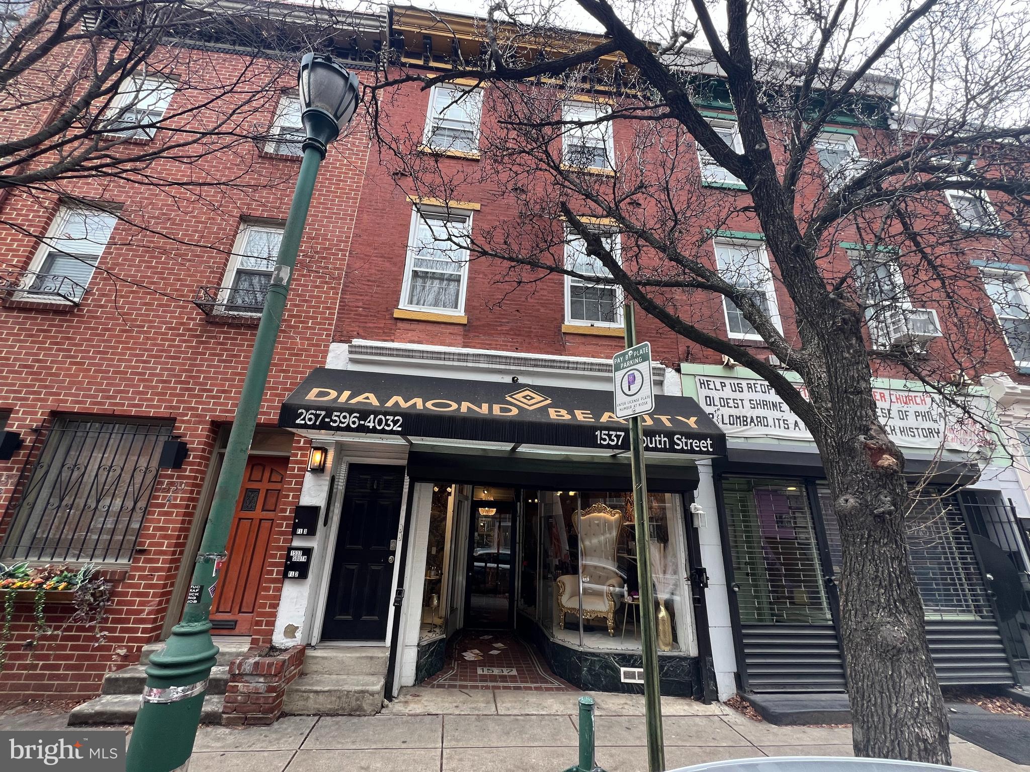Excellent location to own a multi-unit in the most desirable destination of downtown Philadelphia. This 4-unit commercial and 3 apartments are fully occupied. The 1st-floor Commercial retail tenant is lease 1,500. with a full basement on a Net lease. The 2nd floor-bedroom apartment is currently occupied with a full kitchen and full bath. The 3rd floor is also currently occupied as a one bedroom, kitchen, full bath. The 3 units are at 1536 Rodman Street entrance behind(on Rodman Street) and this unit has HVAC, a full kitchen, a full bath, and a separate basement. All units have laundry, hardwood floors throughout, and all updated tile bathrooms. All utilities are separated. Conveniently, located within walking distance to all the center city has to offer, Best dining, shopping, Broad Street Subway line, etc. . Do not disturb all the retail tenants and contact the showing agent for all questions and show. All showings send POF before scheduling.